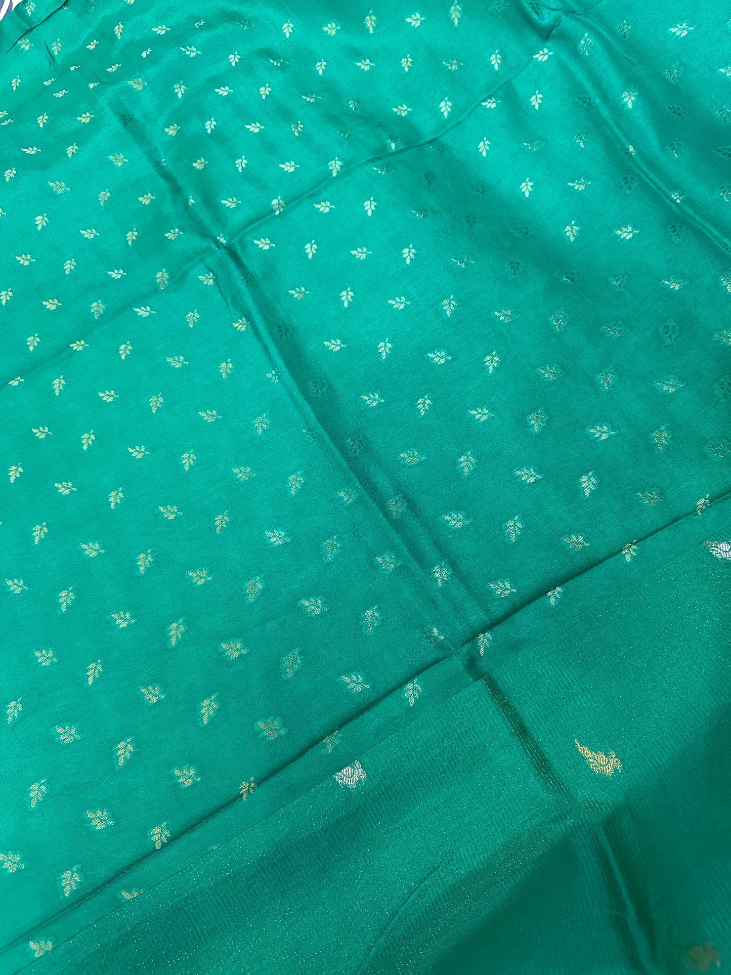 Rama Green Premium Muslin Silk Saree
