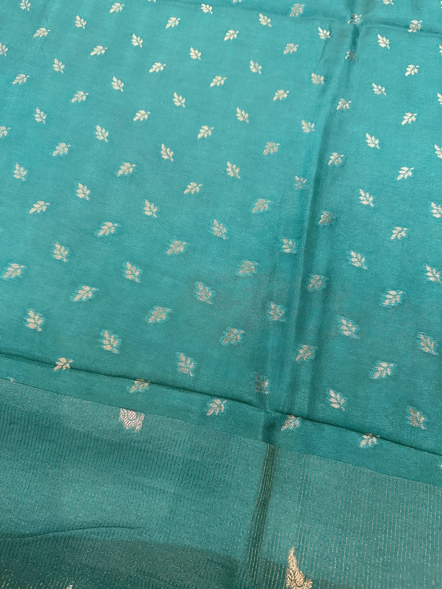 Rama Green Premium Muslin Silk Saree