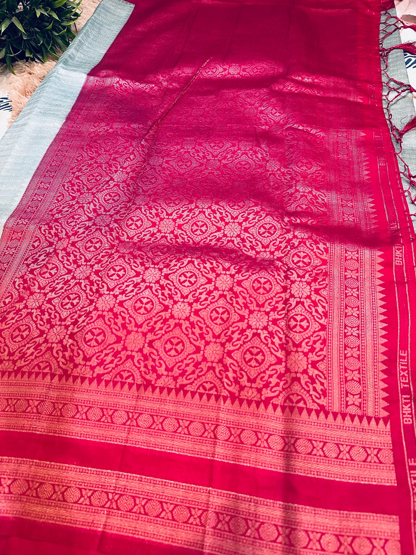 Pastel Blue Soft Silk Saree