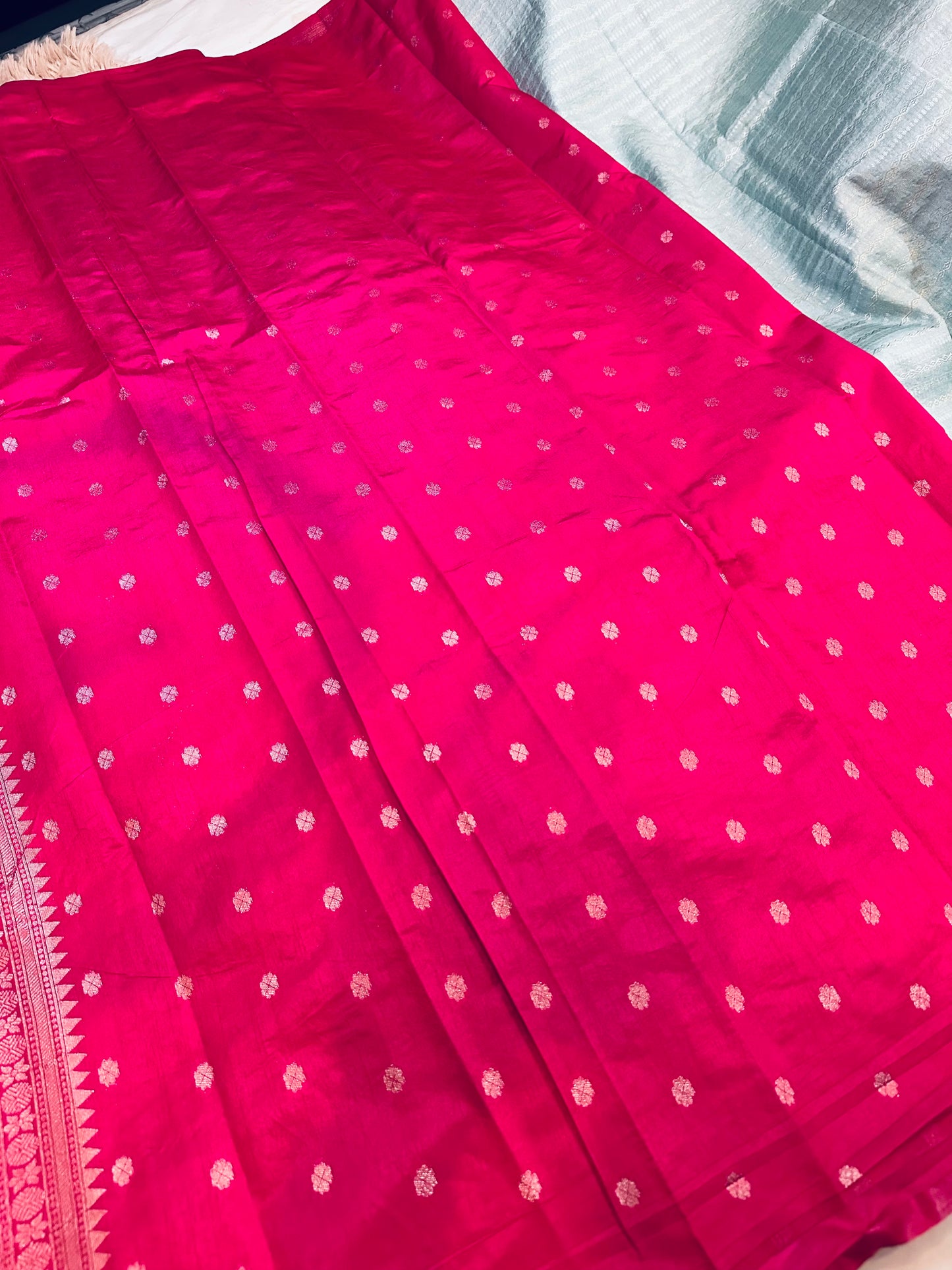 Pastel Blue Soft Silk Saree