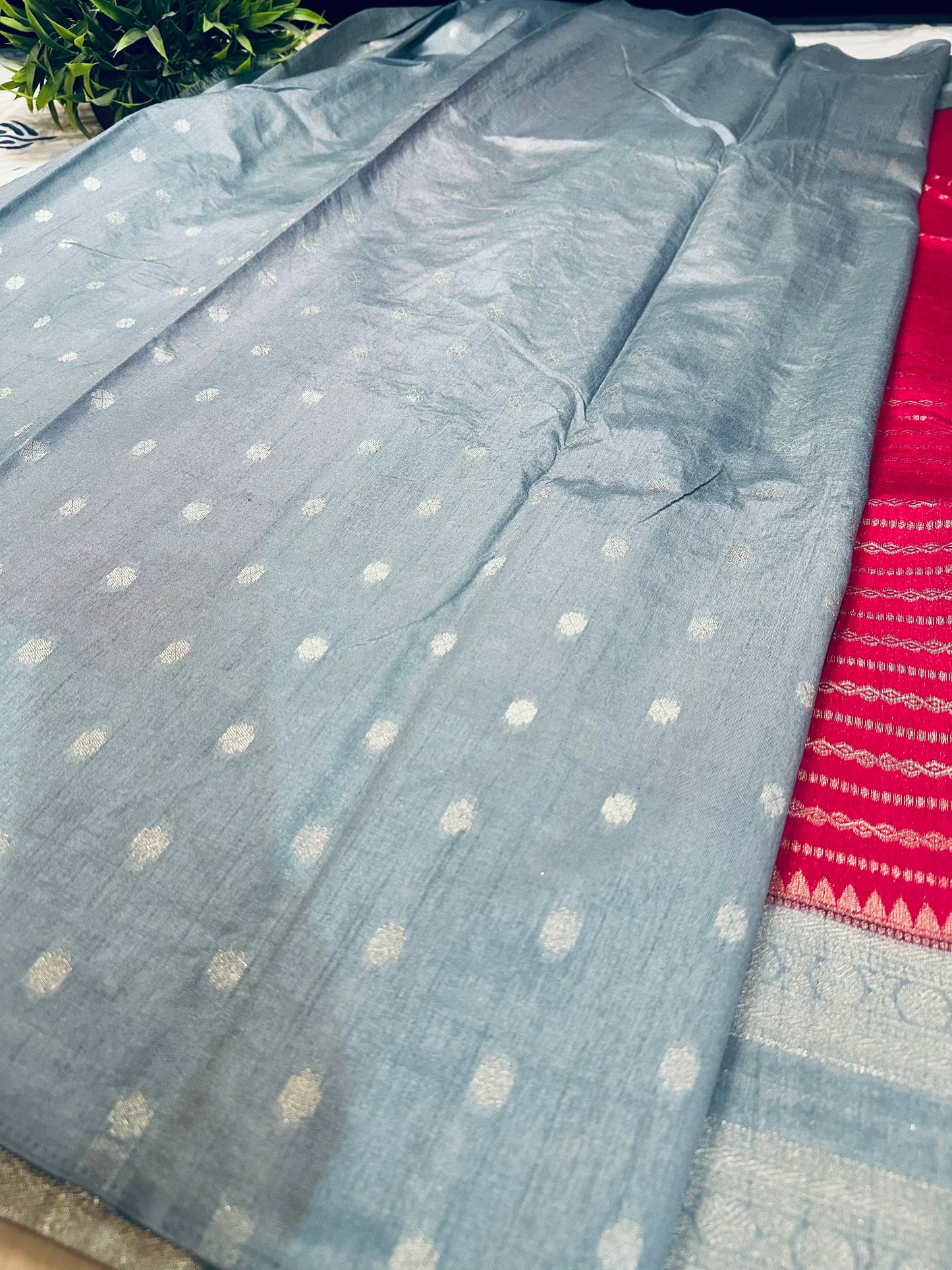 Rani Pink Soft Silk Saree