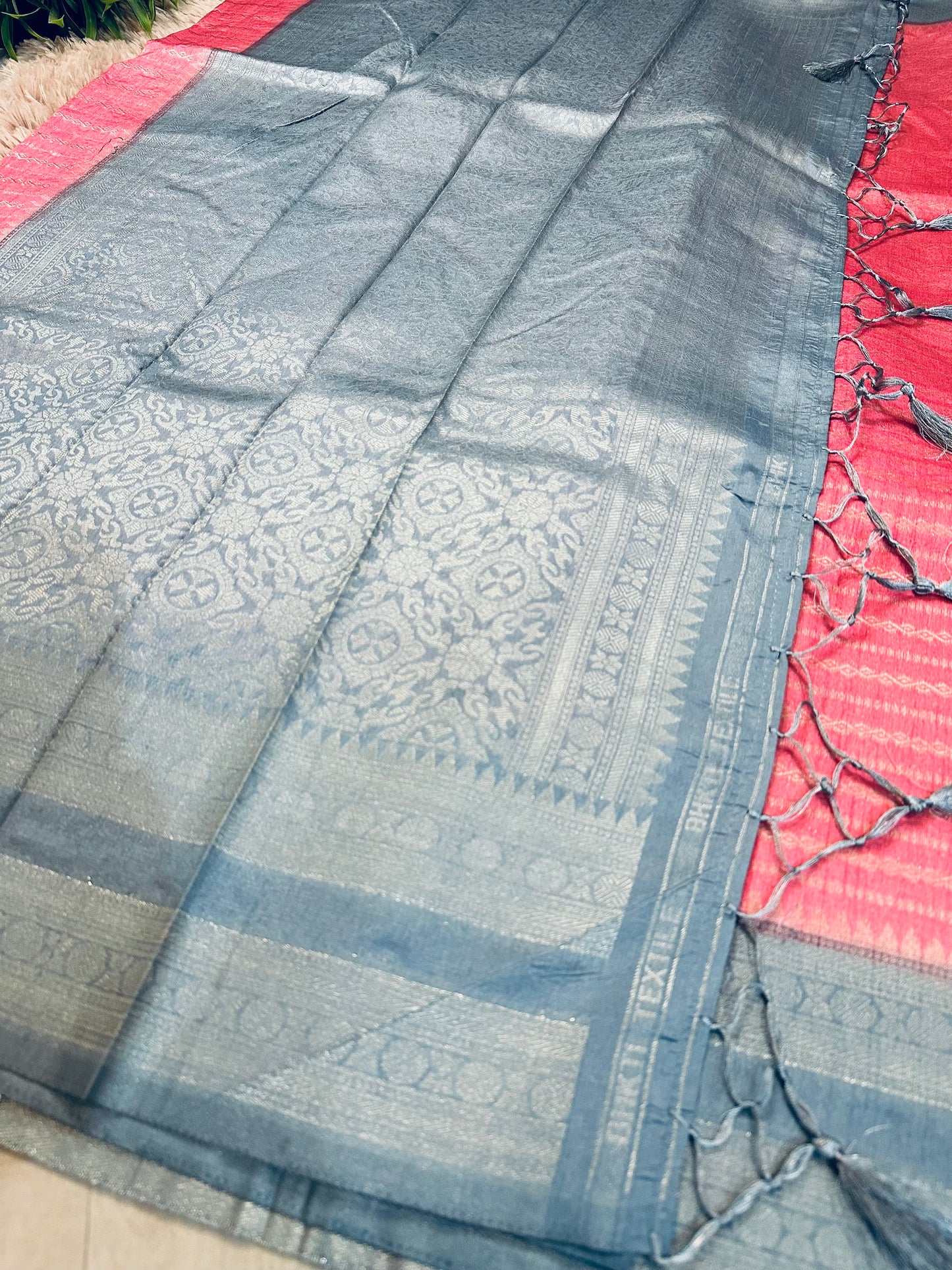 Pastel Pink Soft Silk Saree