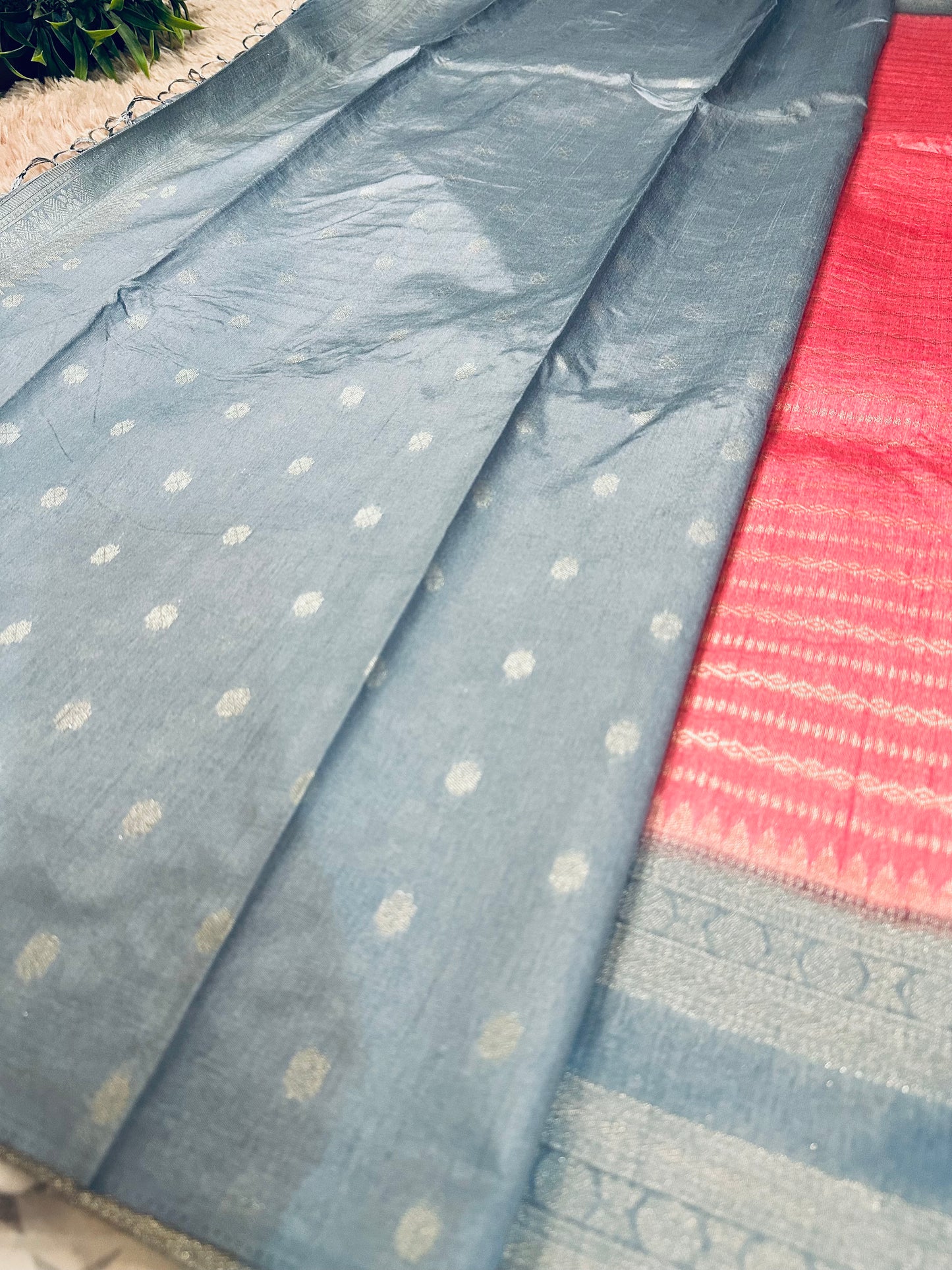 Pastel Pink Soft Silk Saree