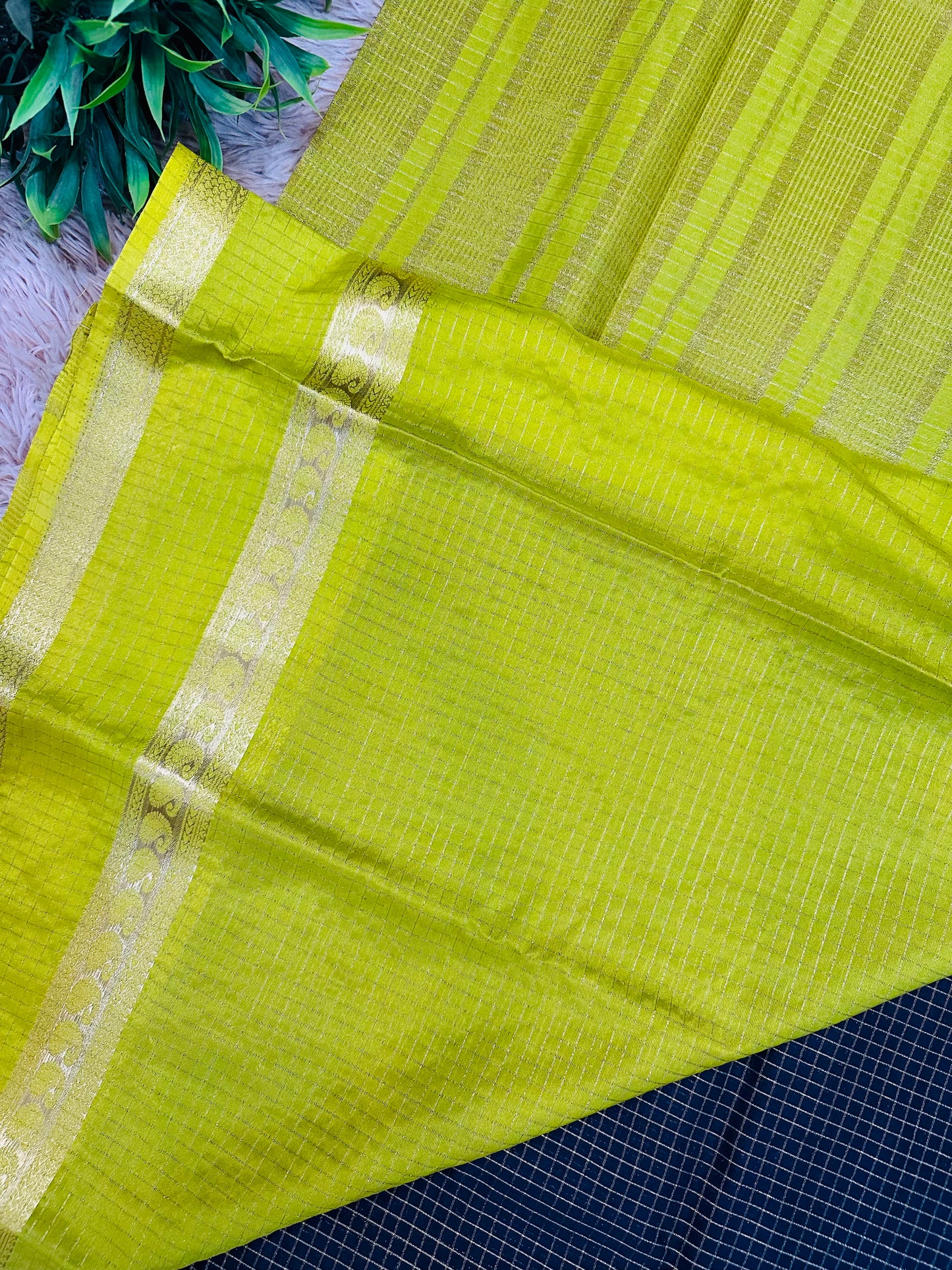 Black Mysore Crepe Silk Saree