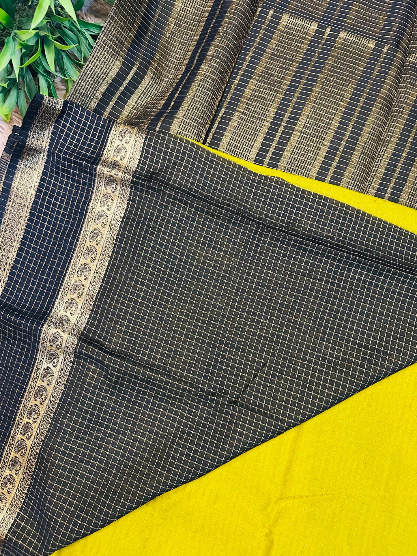 Bright Green Mysore Crepe Silk Saree