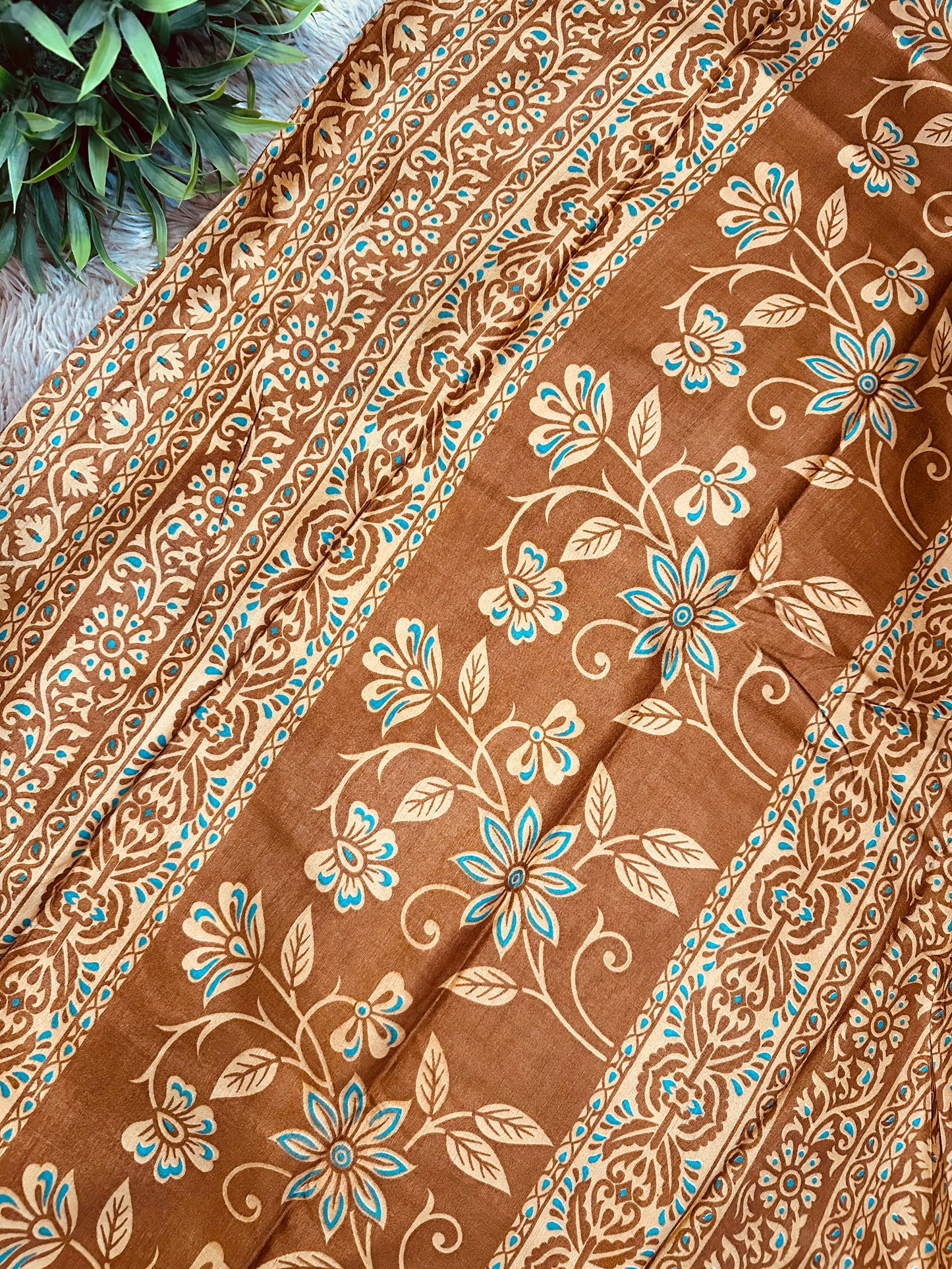 Teal Blue Madurai Silk Saree