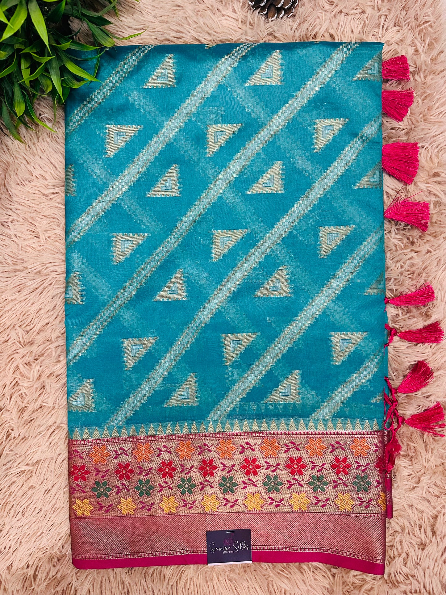Blue Soft Kosa Silk Saree