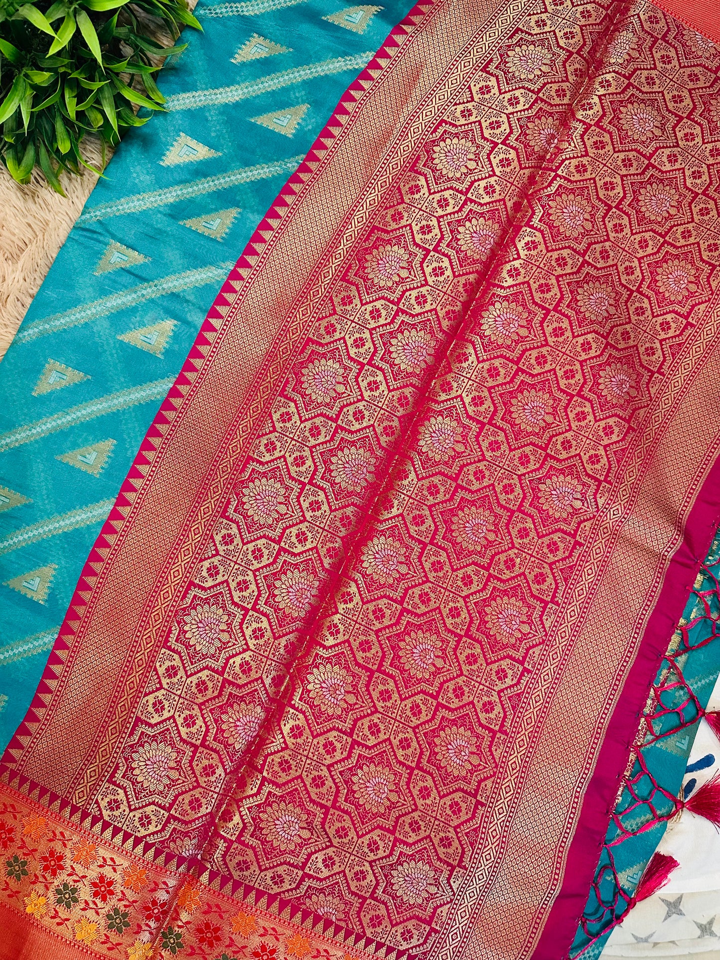 Blue Soft Kosa Silk Saree