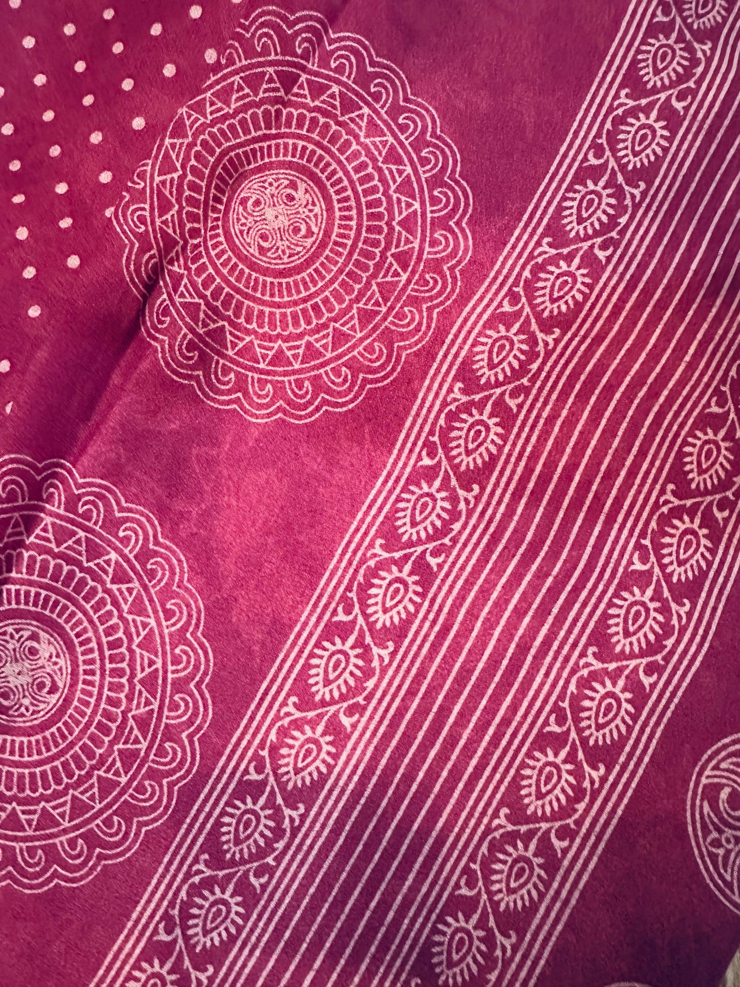 Pink Soft Georgette Saree