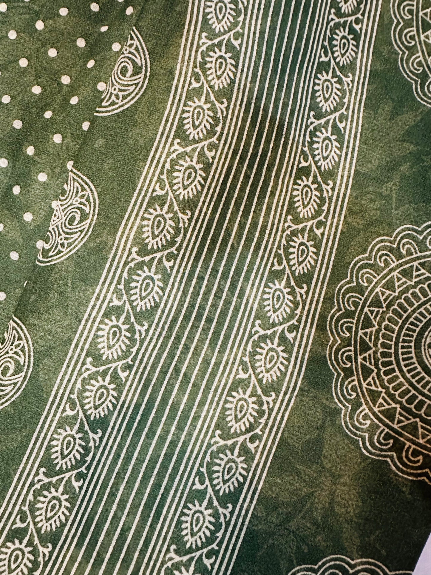 Green Soft Georgette Saree