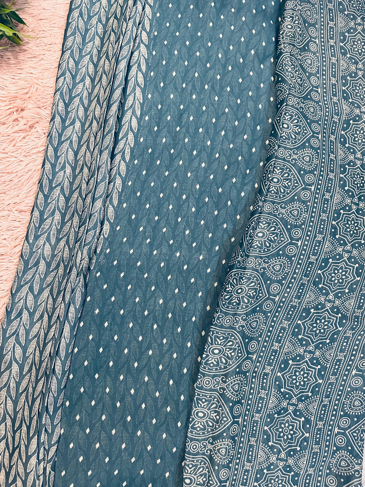 Blue Soft Georgette Saree