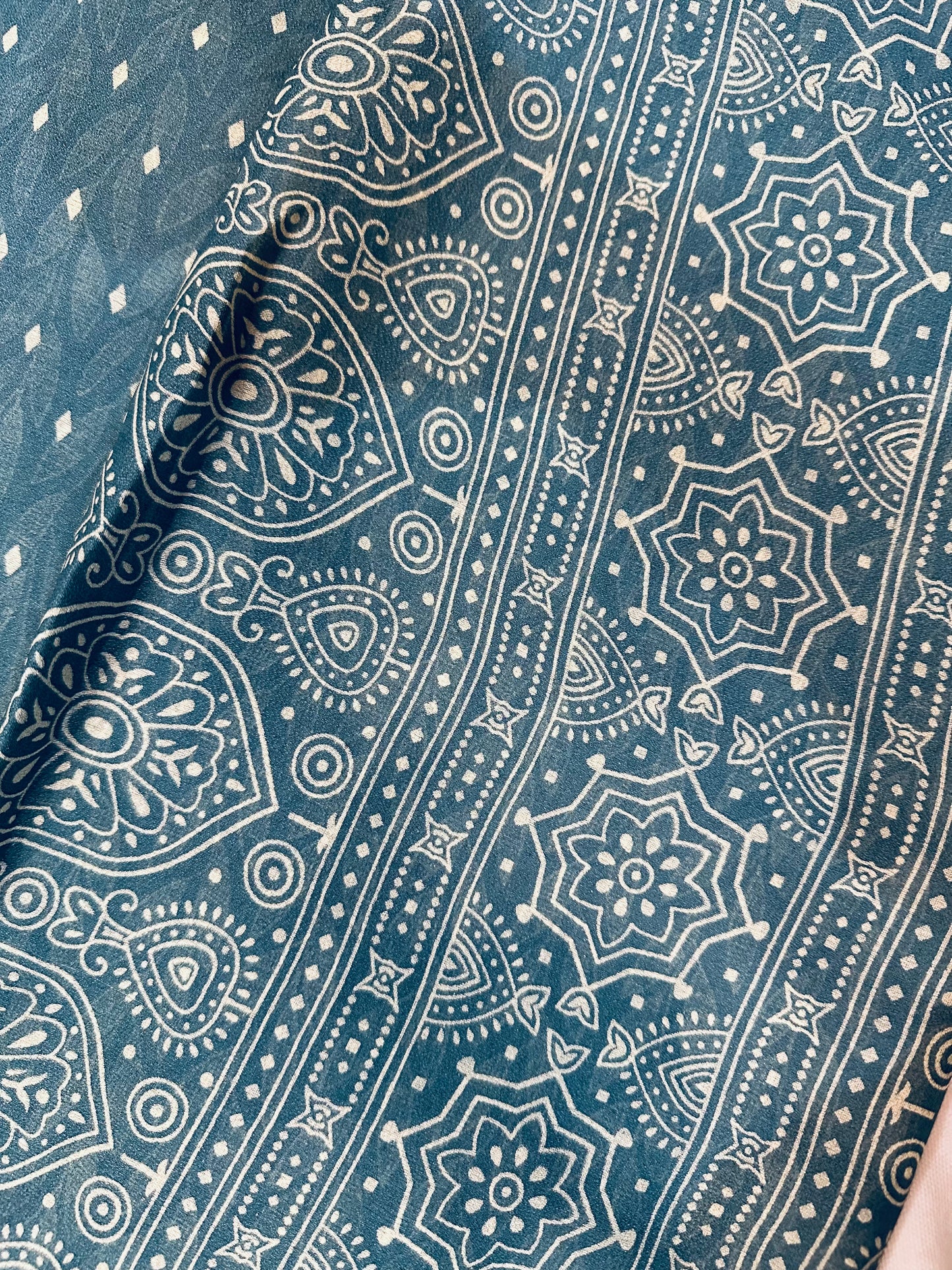 Blue Soft Georgette Saree