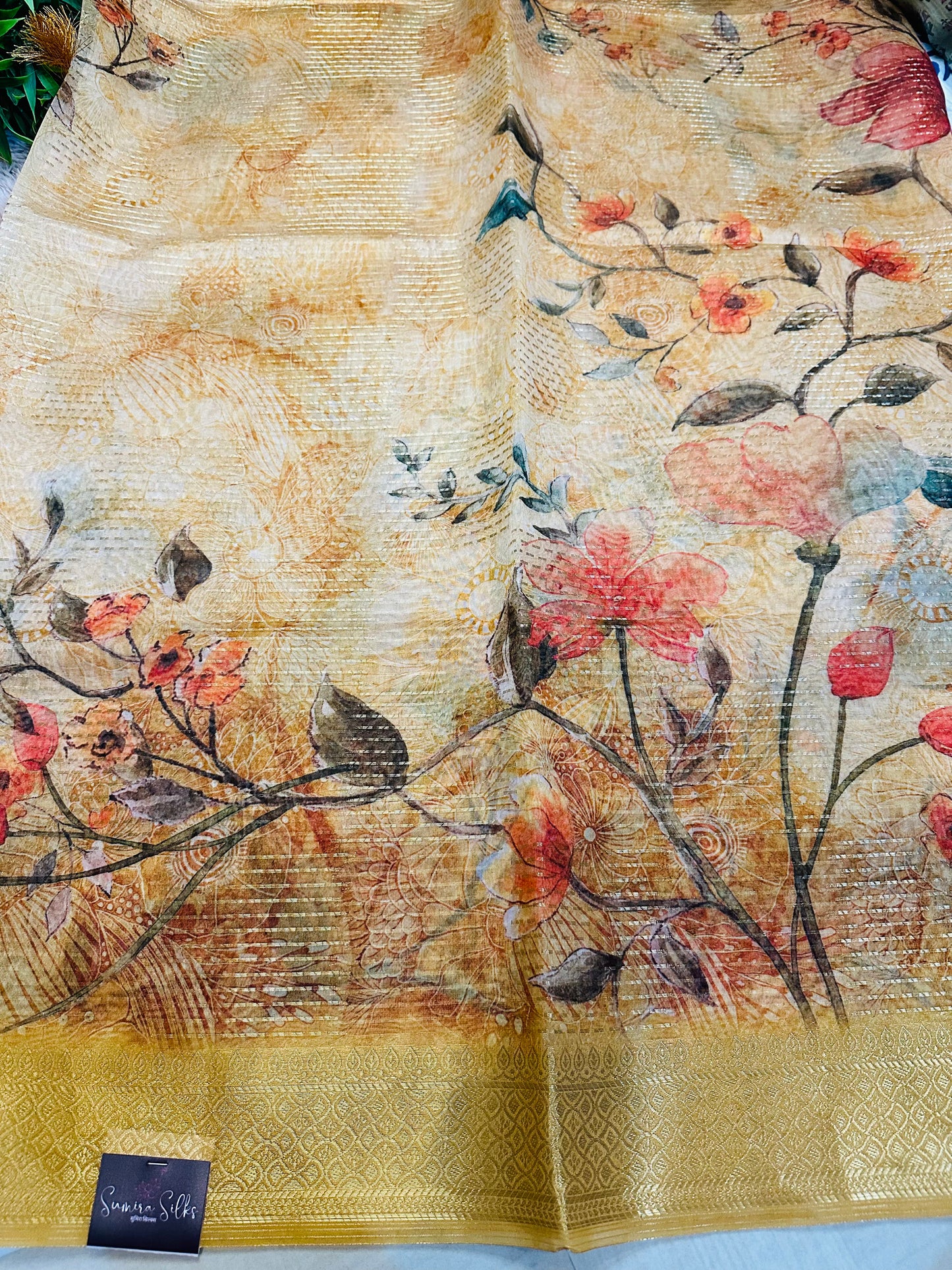 Golden Tissue Silk Saree