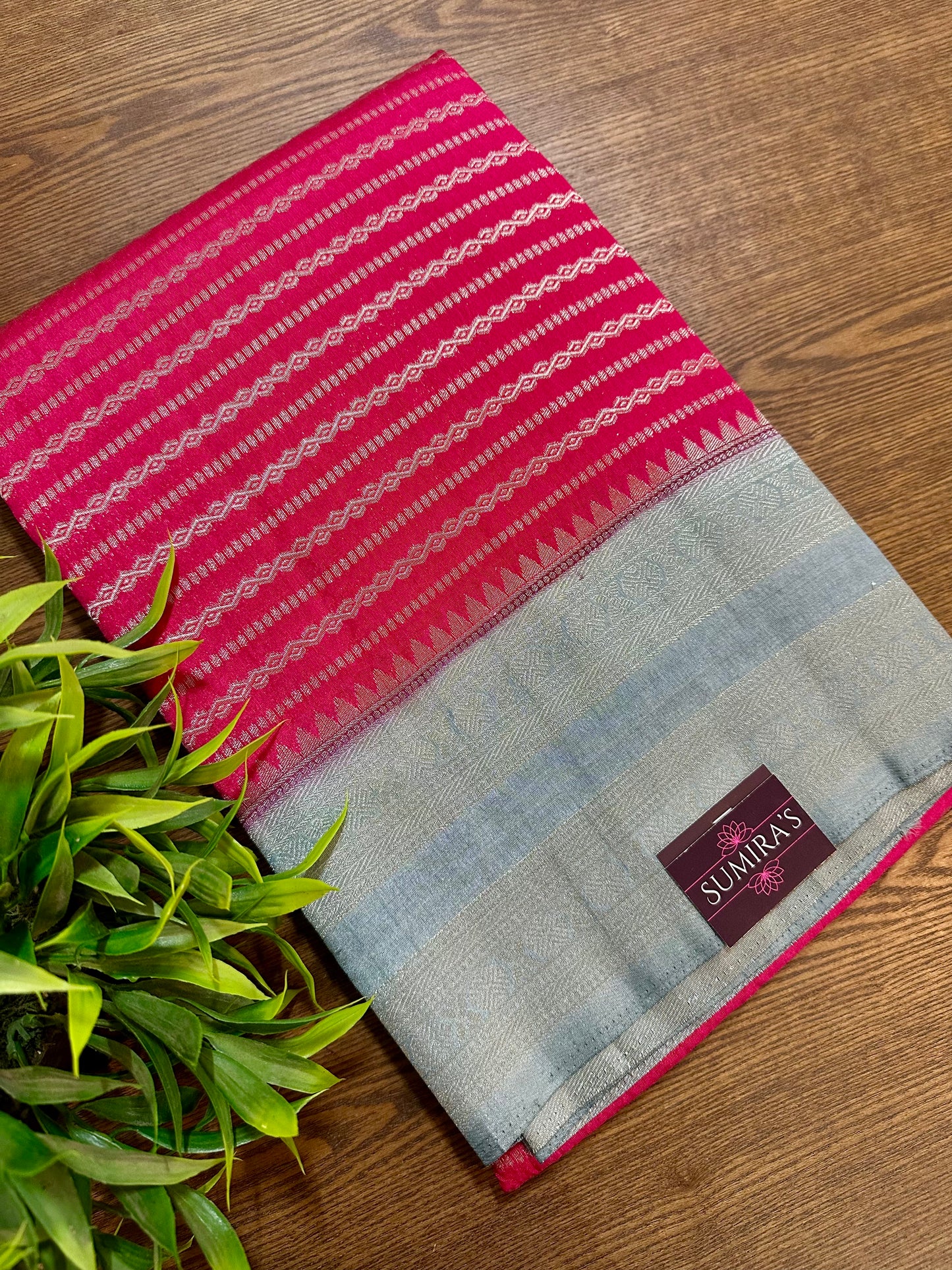 Rani Pink Soft Silk Saree