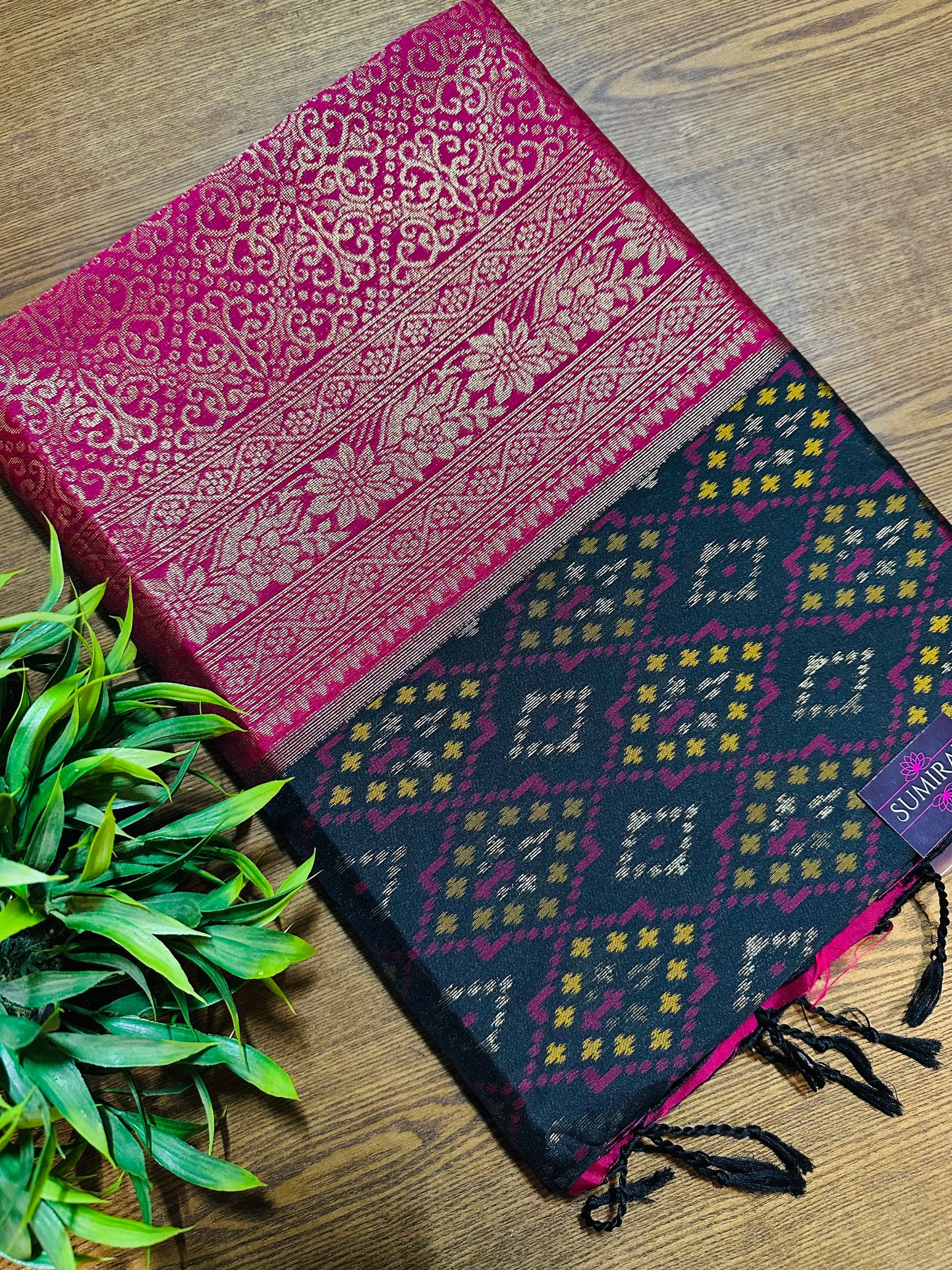 Black Patola Silk Saree