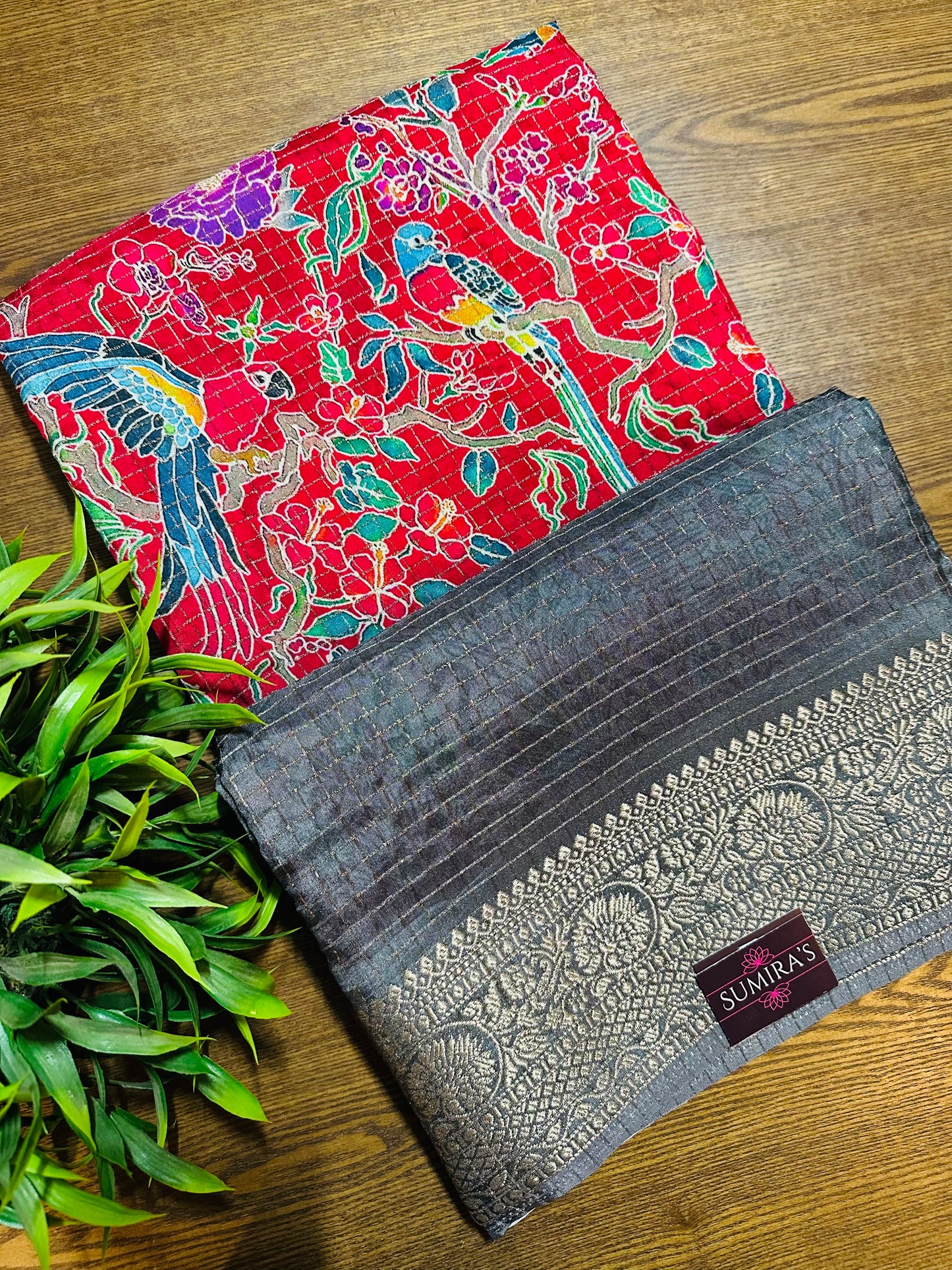 Grey Pure Viscose Saree