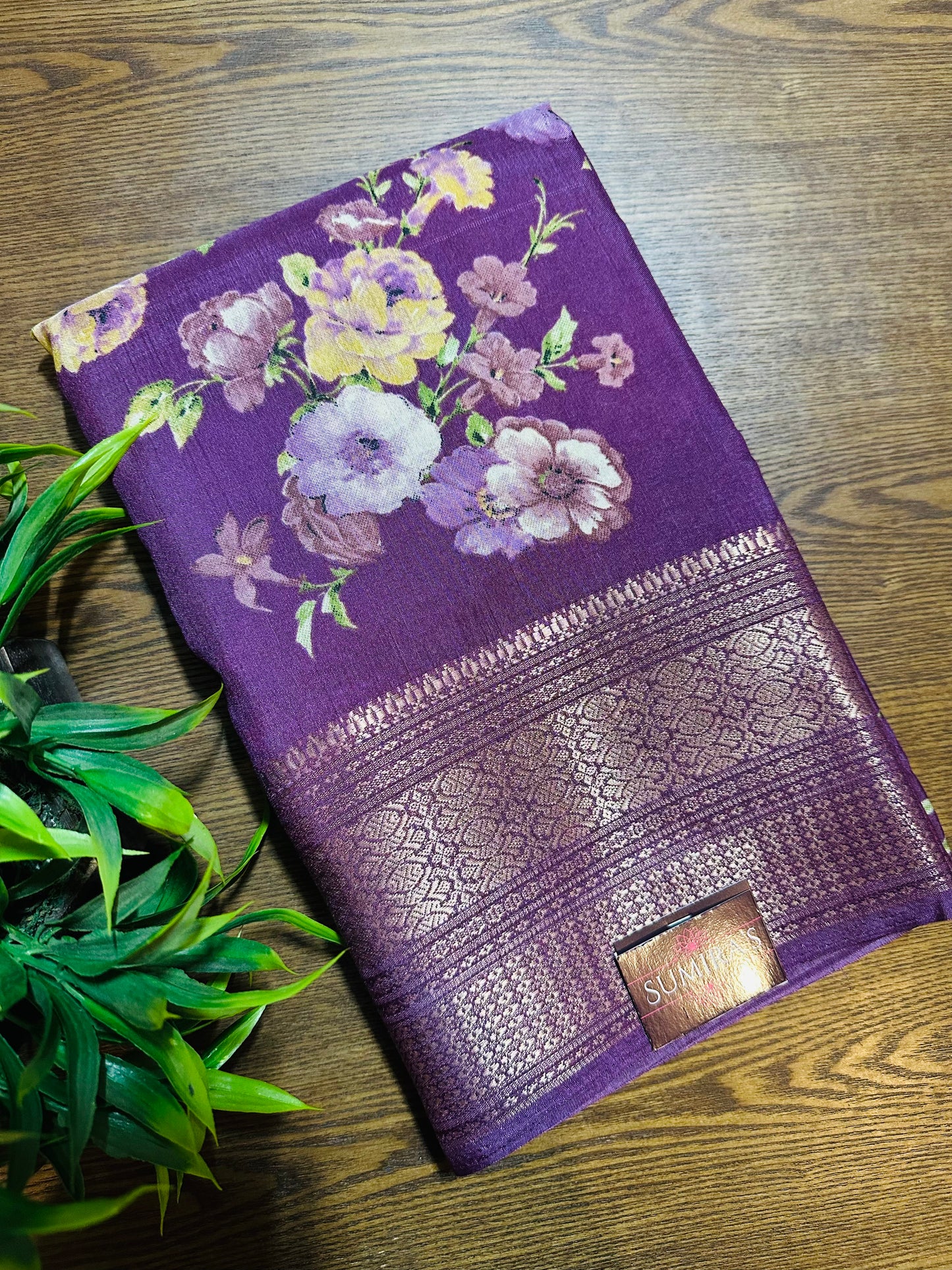 Magenta Purple Madurai Silk Saree