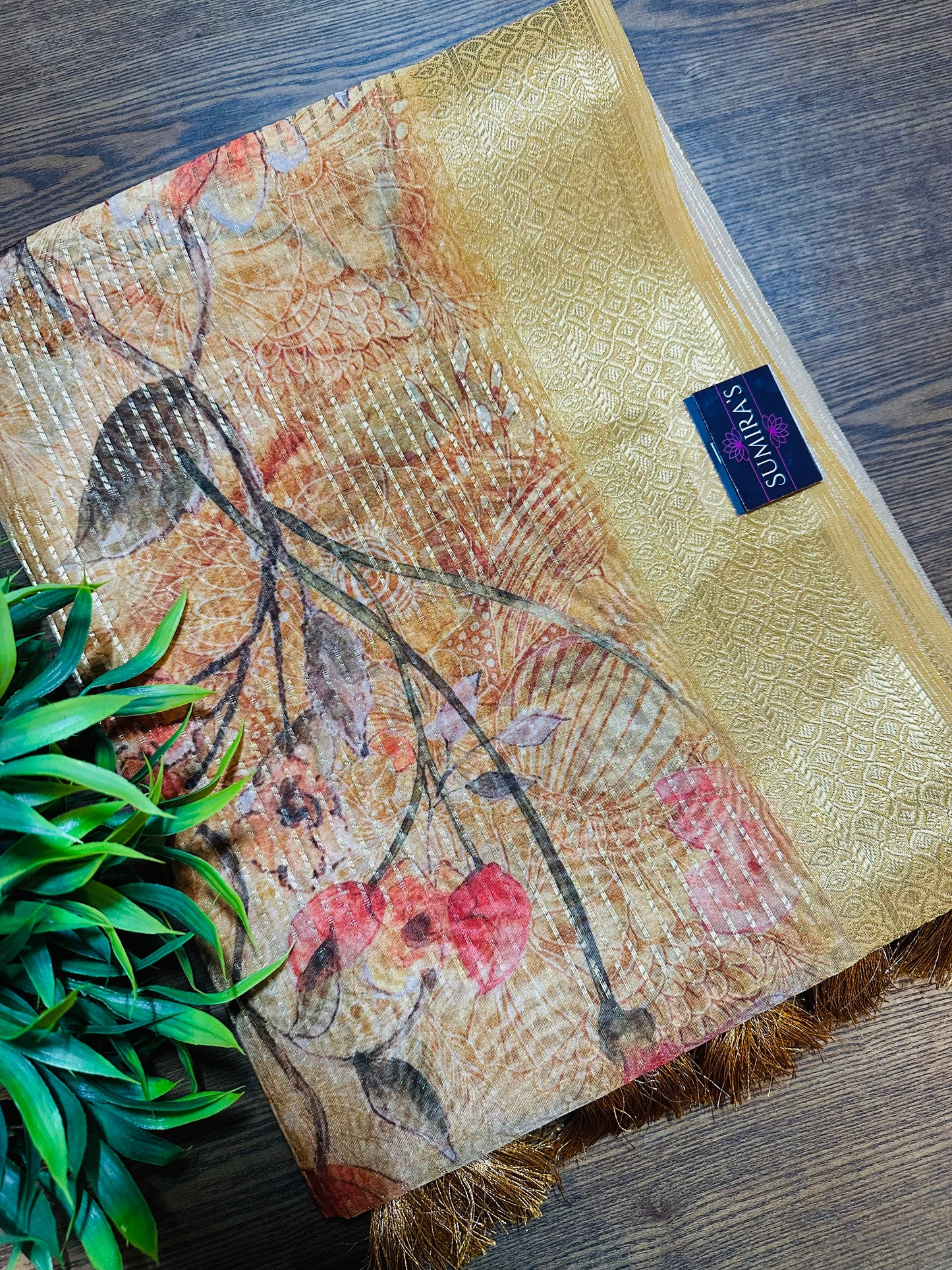 Golden Tissue Silk Saree