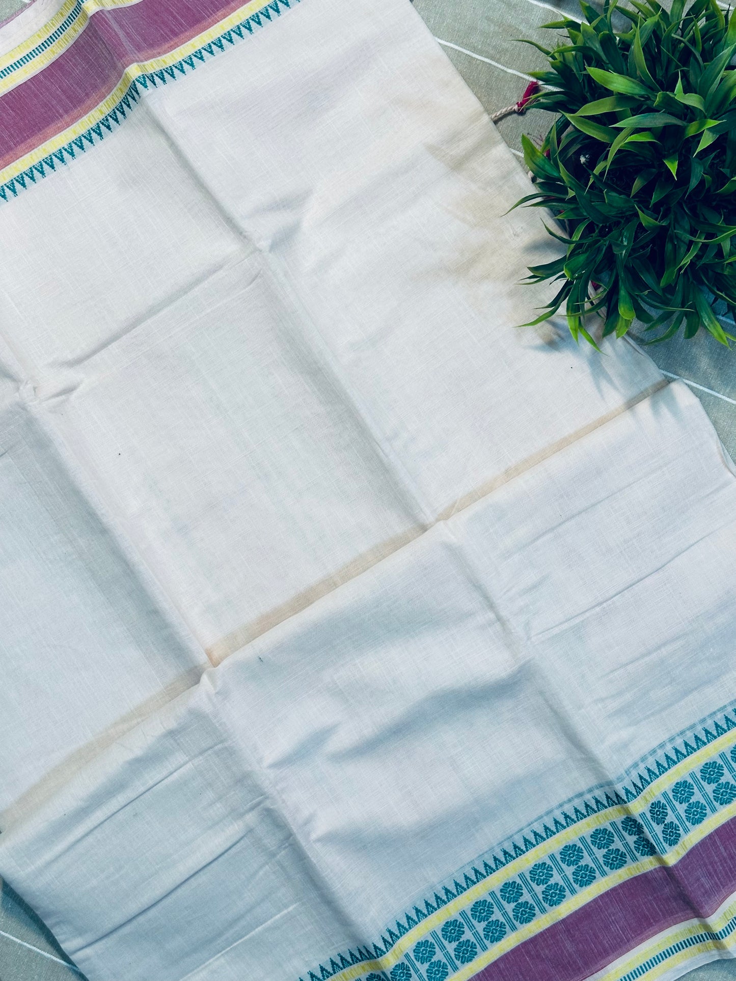 Pastel Pink Pure Mangalagiri Organic Cotton Saree