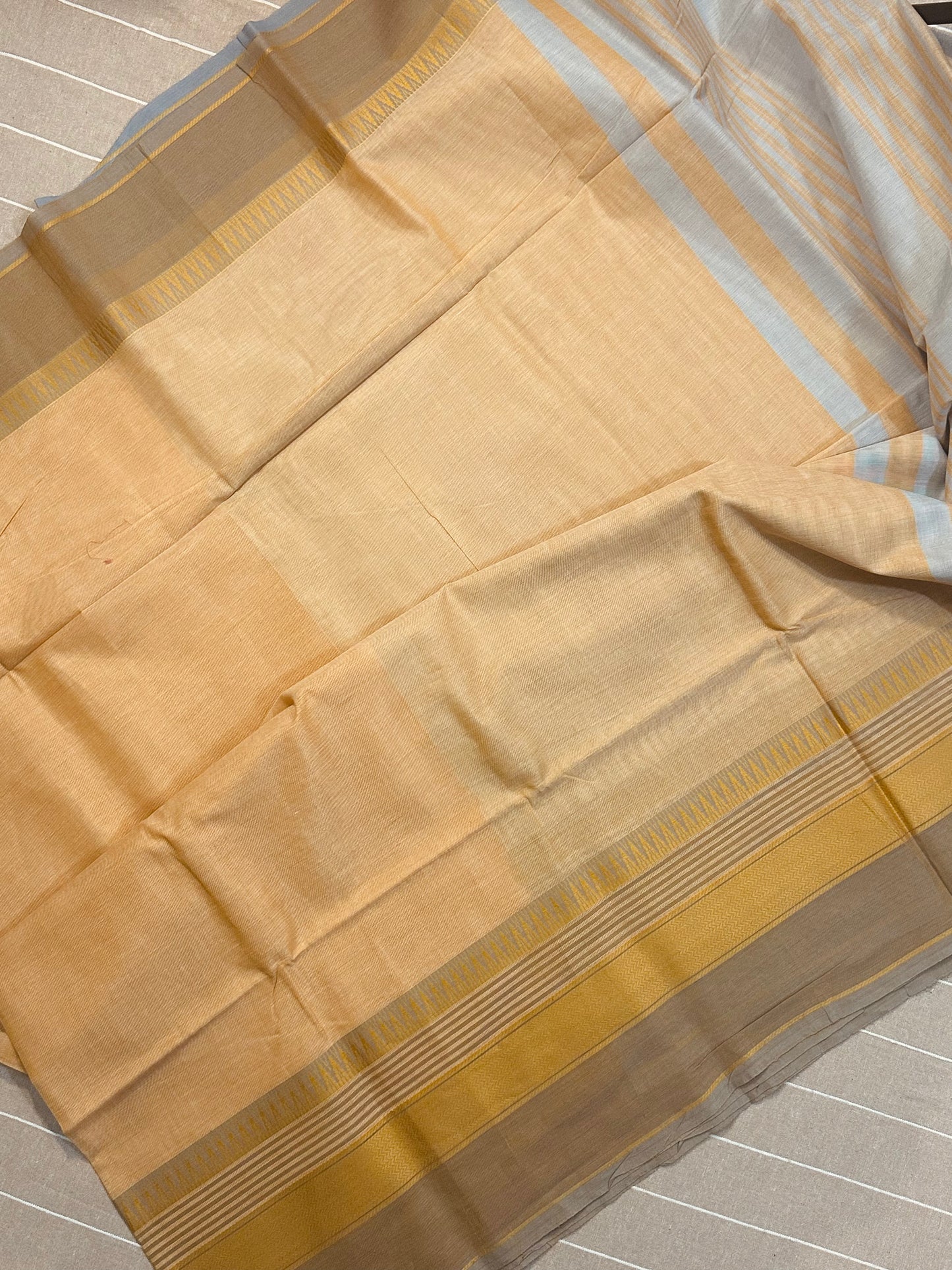 Chandan Pure Mangalagiri Organic Cotton Saree