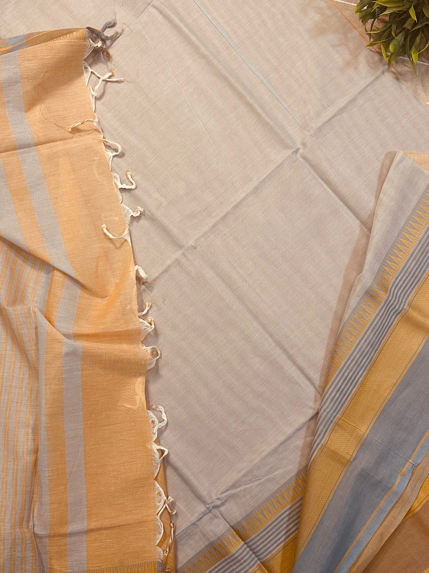 Chandan Pure Mangalagiri Organic Cotton Saree