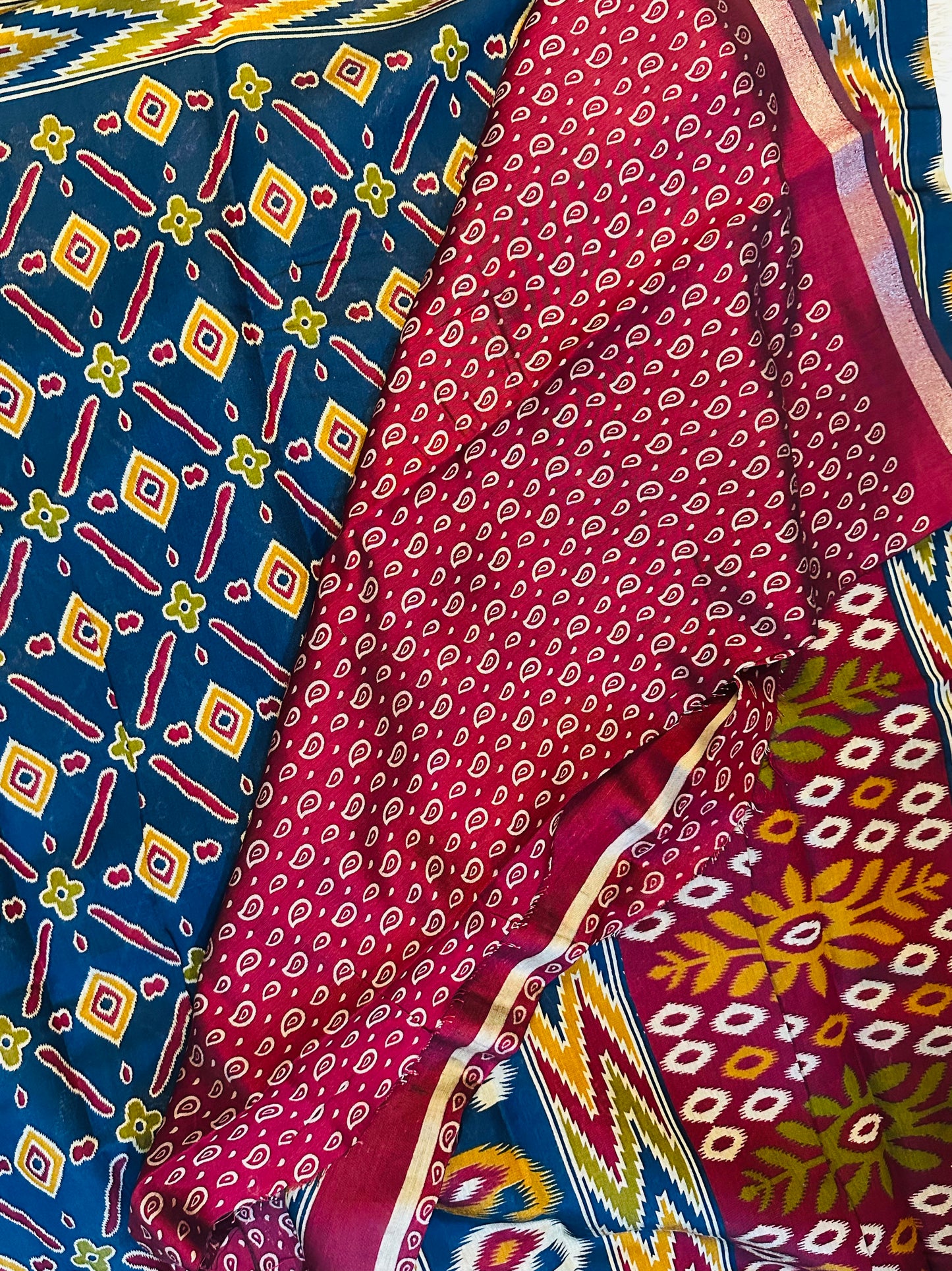 Dark Blue Maheshwari Cotton Saree