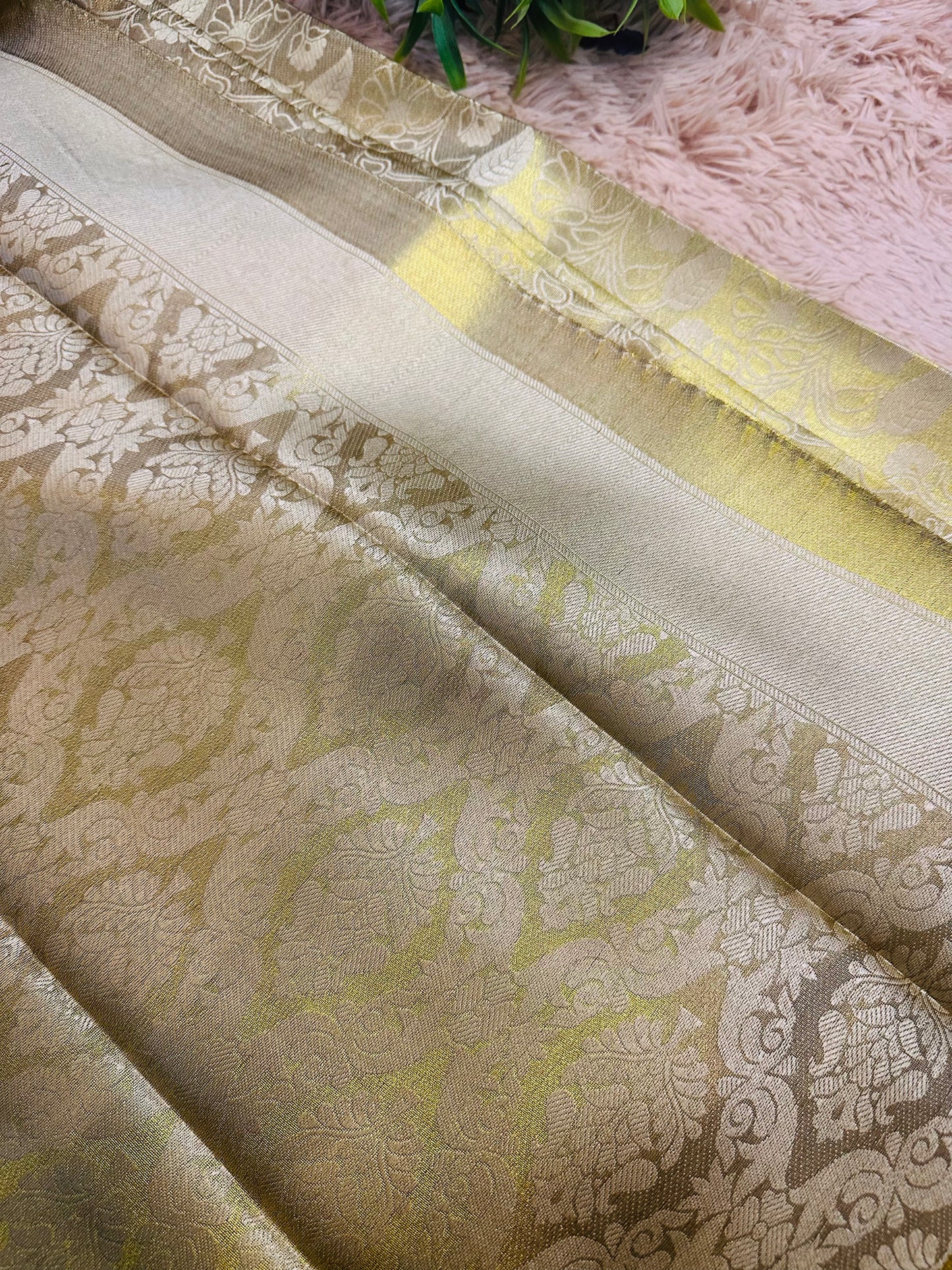 Golden Tissue Silk Saree