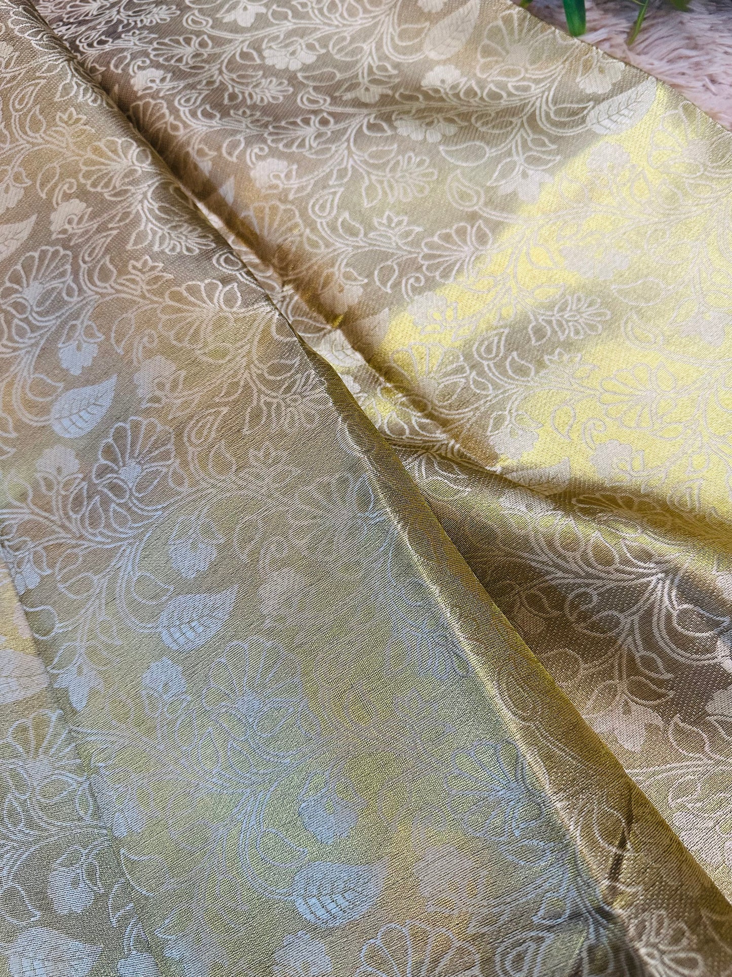 Golden Tissue Silk Saree