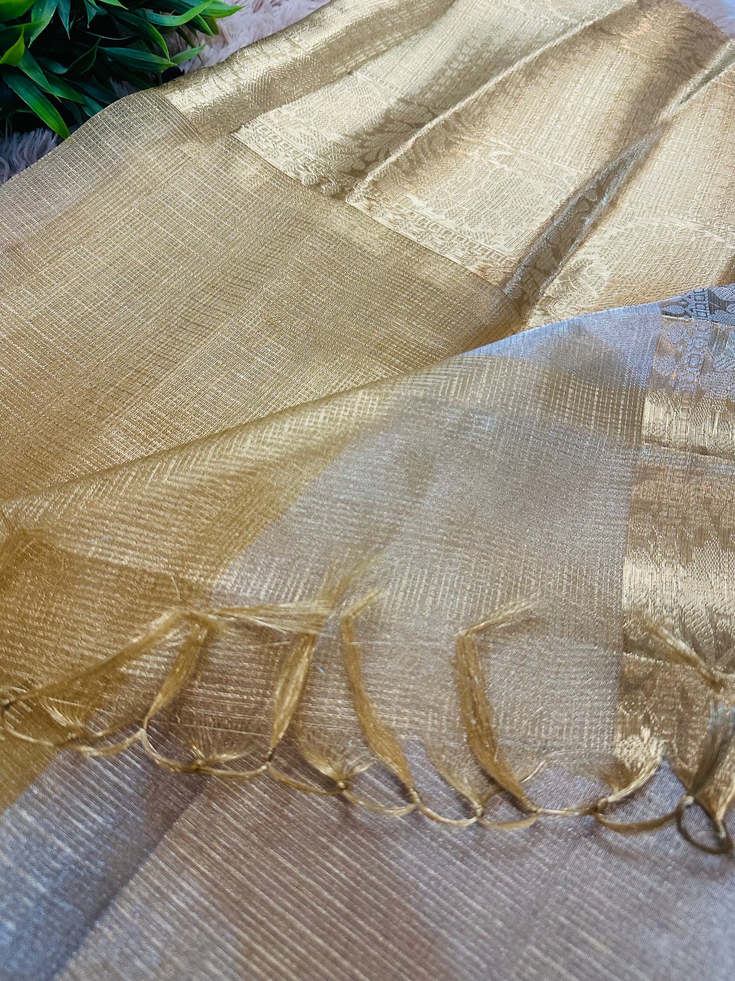 Golden Tissue Silk Saree