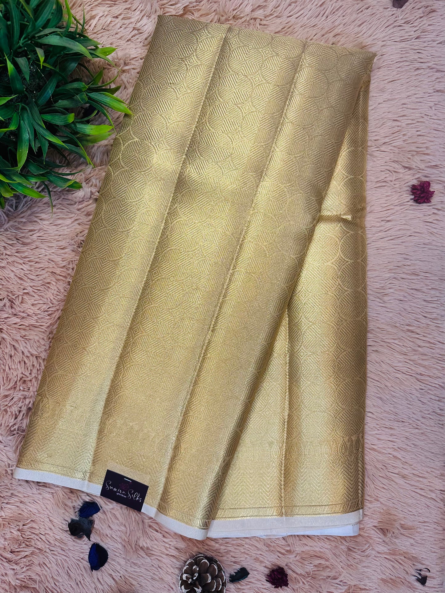 Golden Tissue Silk Saree