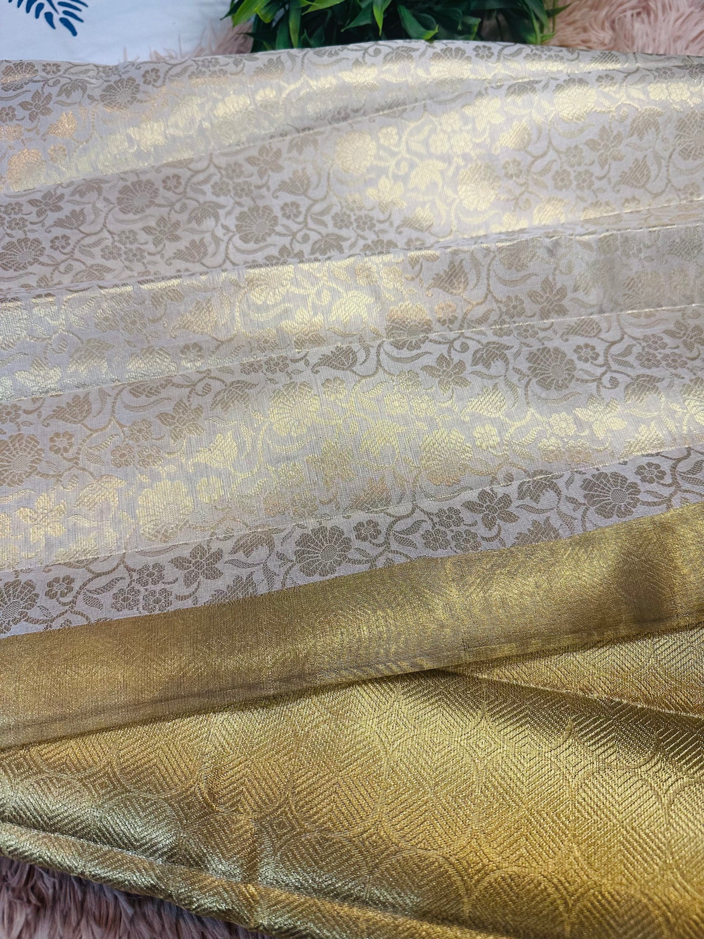 Golden Tissue Silk Saree
