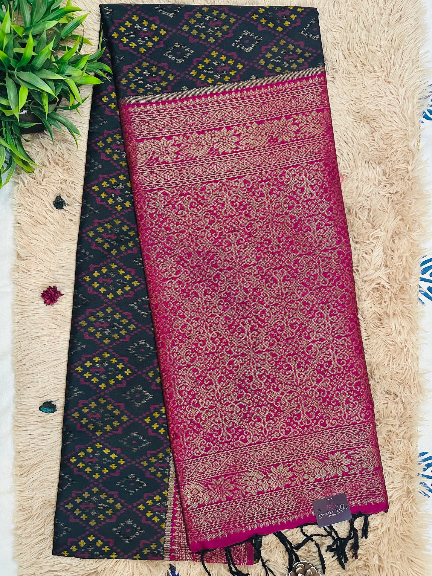 Black Patola Silk Saree