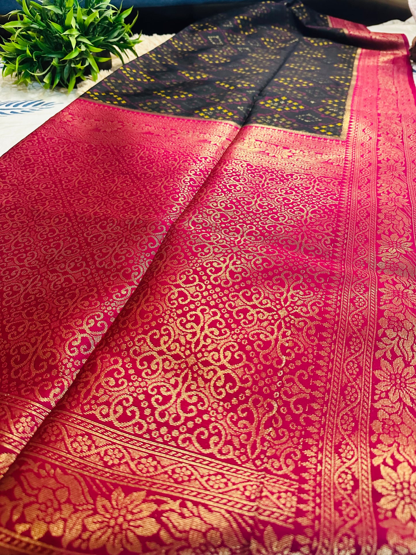 Black Patola Silk Saree