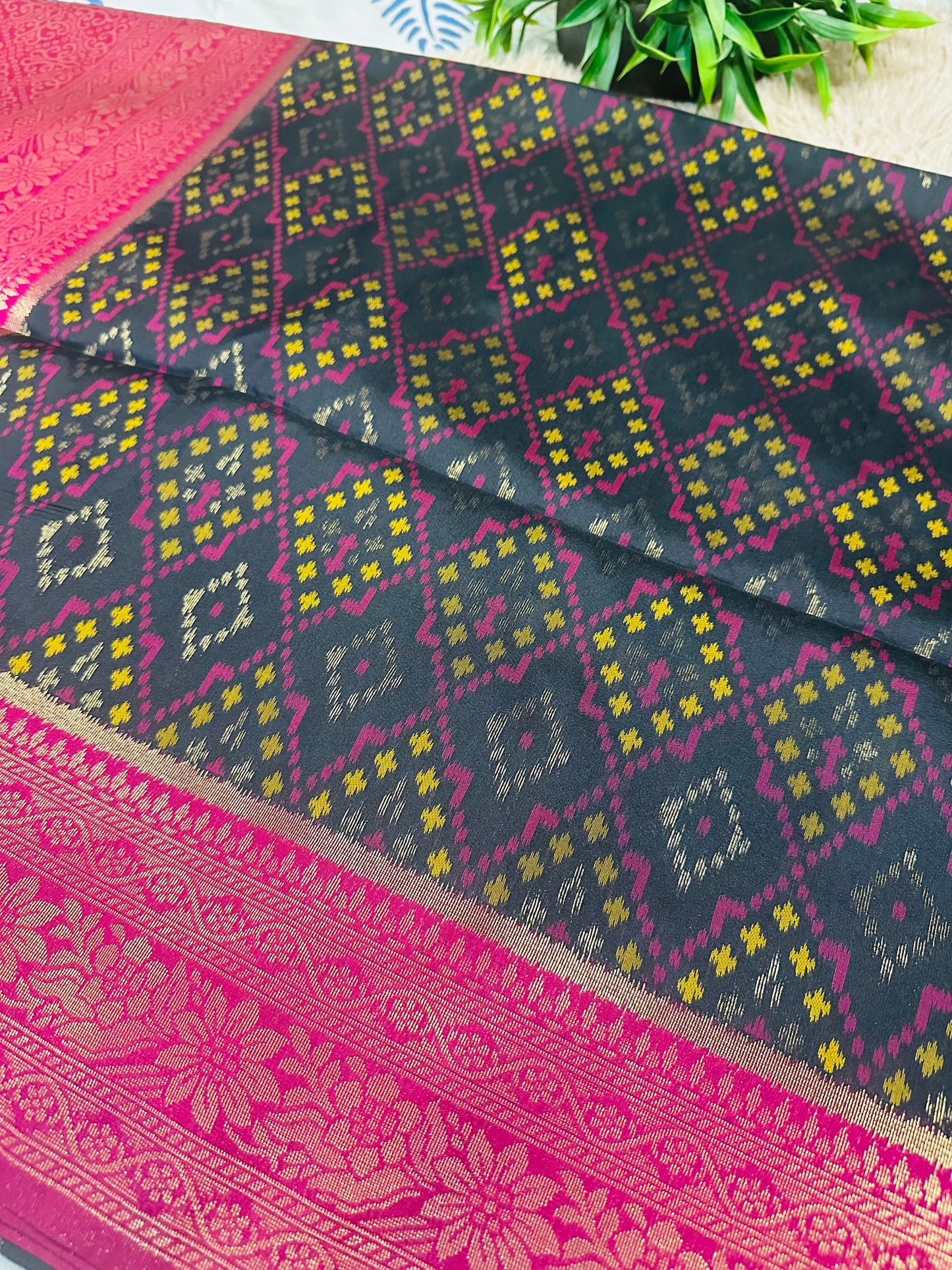 Black Patola Silk Saree