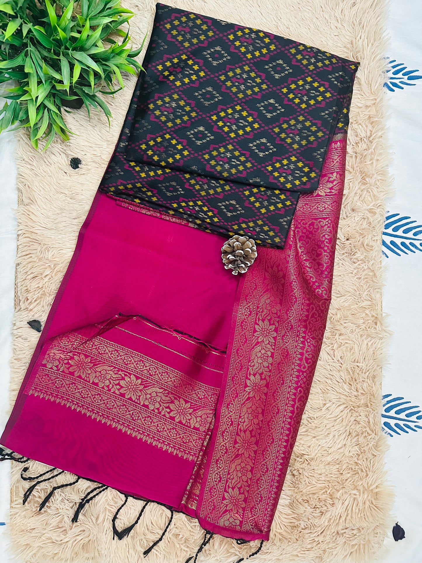 Black Patola Silk Saree