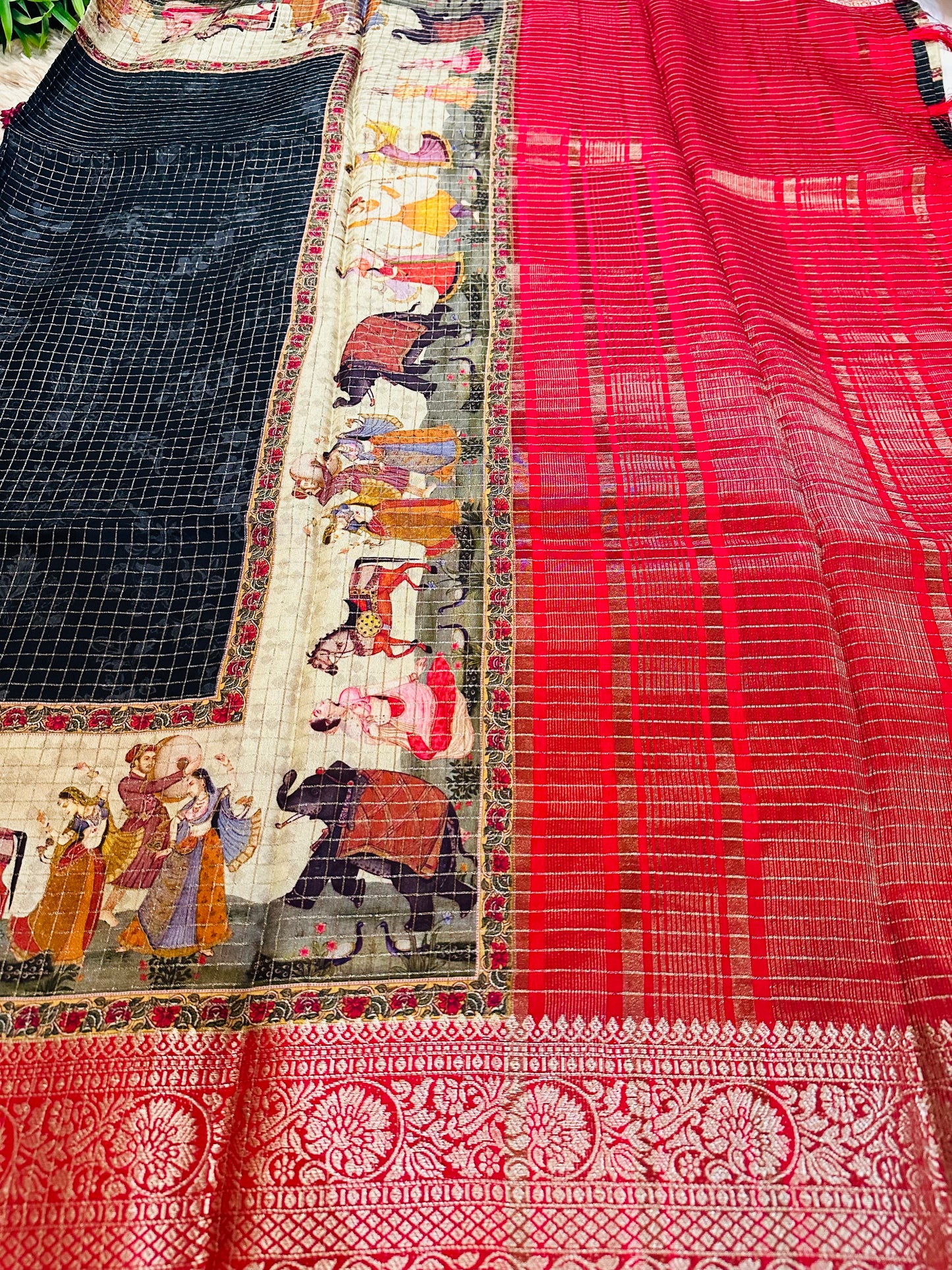 Black Pure Viscose Saree