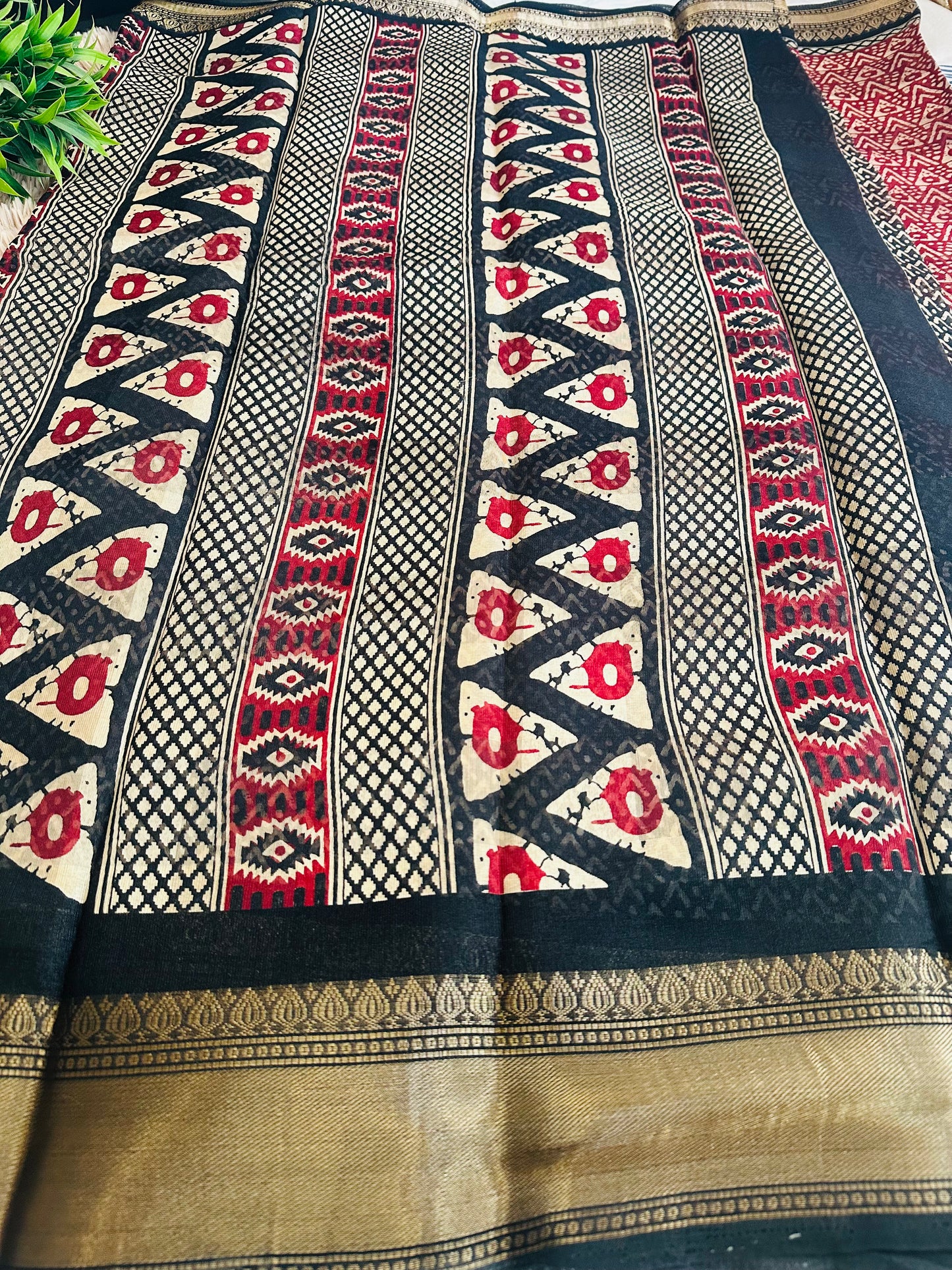 Red Pattern Silk Saree