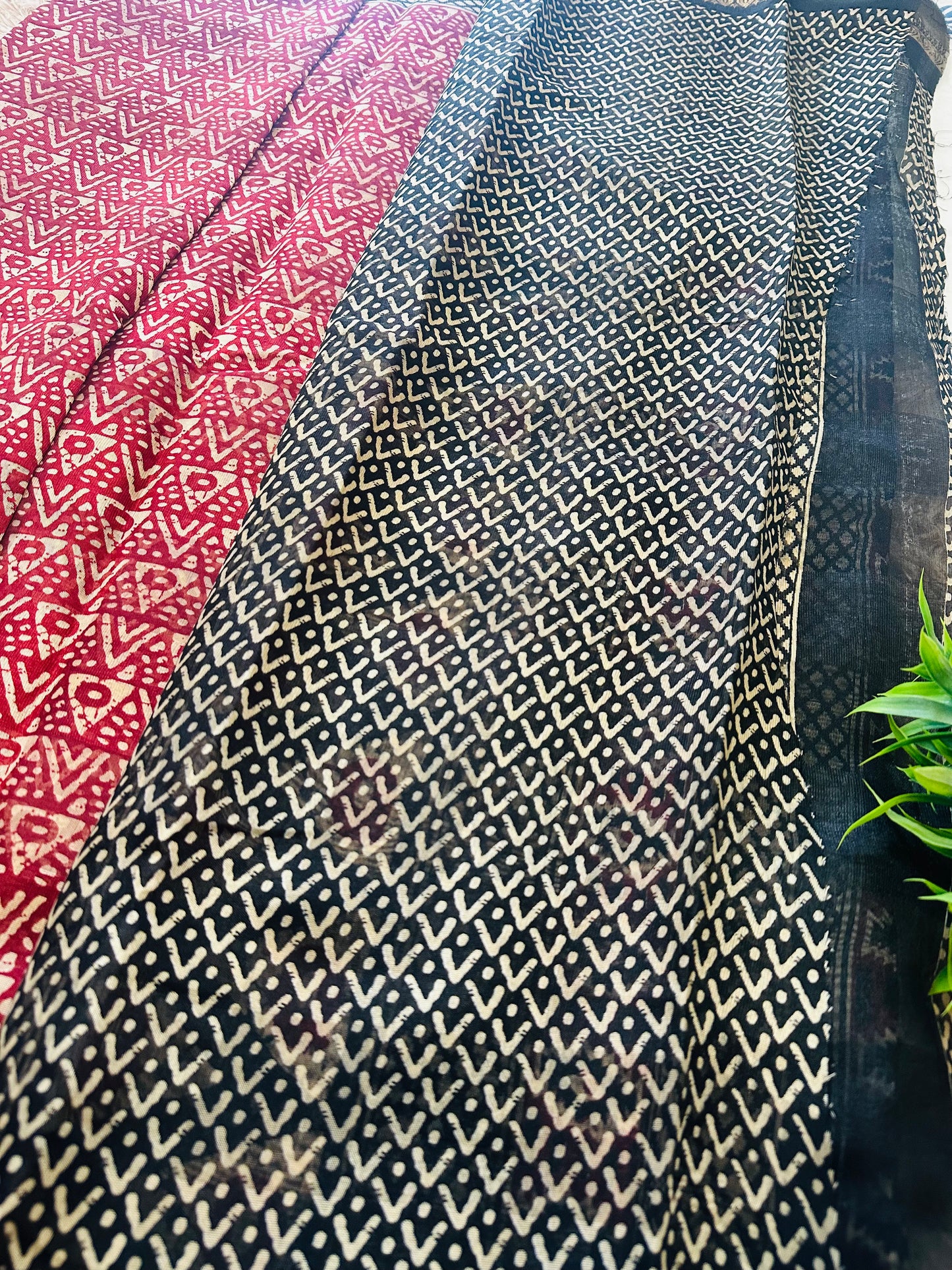 Red Pattern Silk Saree