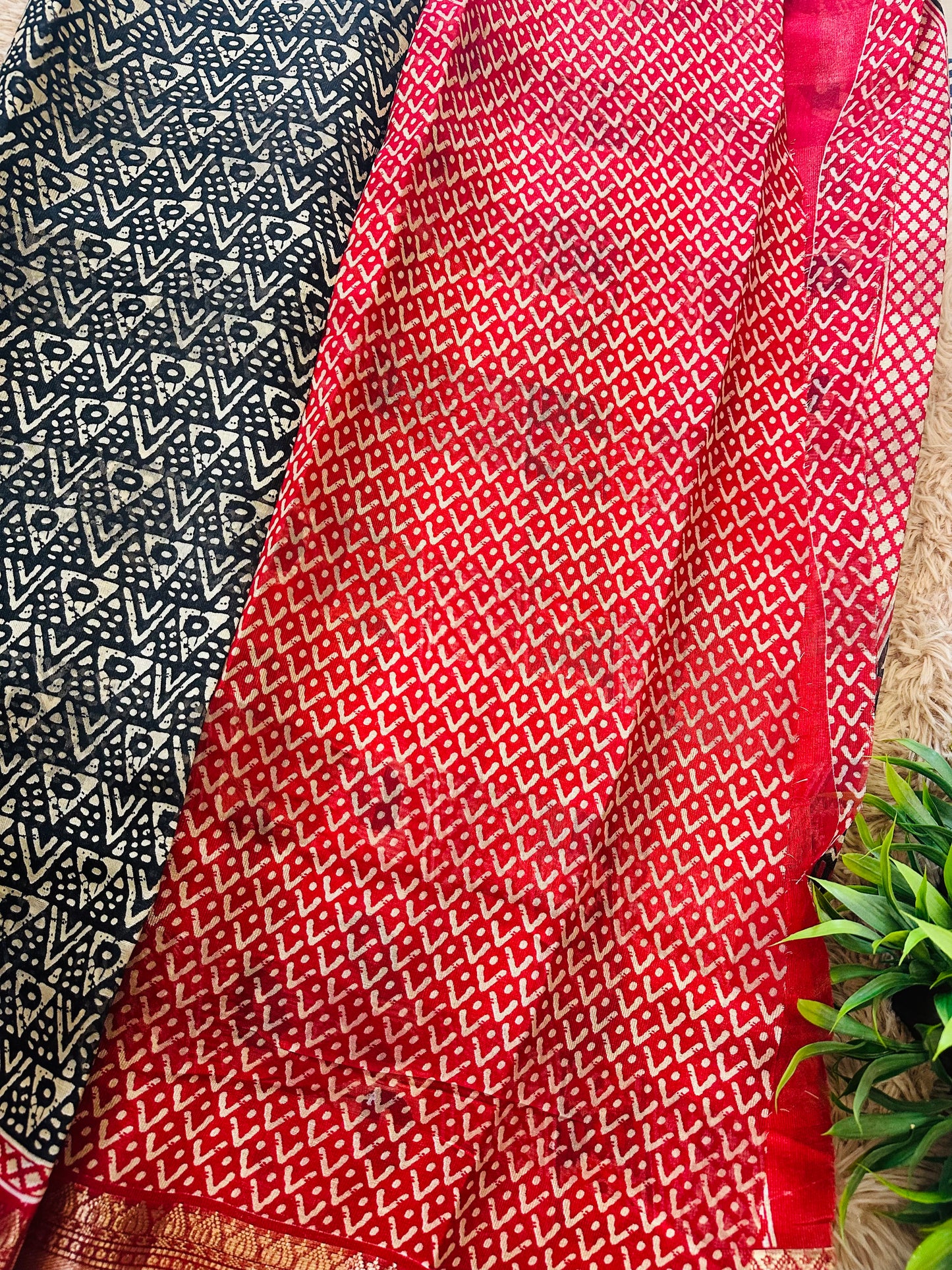 Black Pattern Silk Saree
