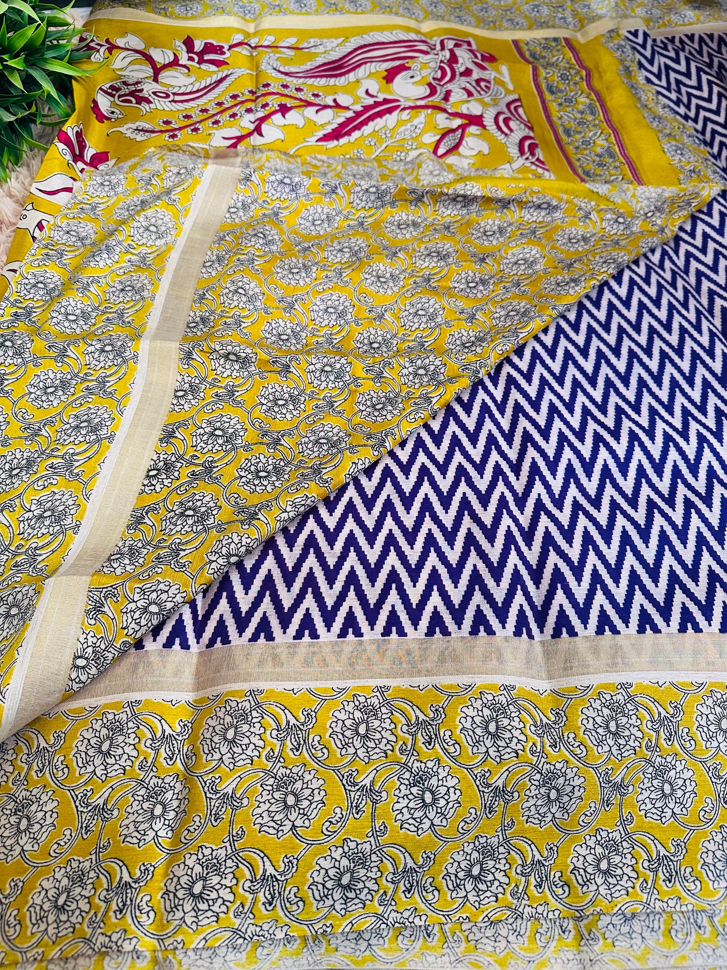 Purple Chirala Cotton Saree