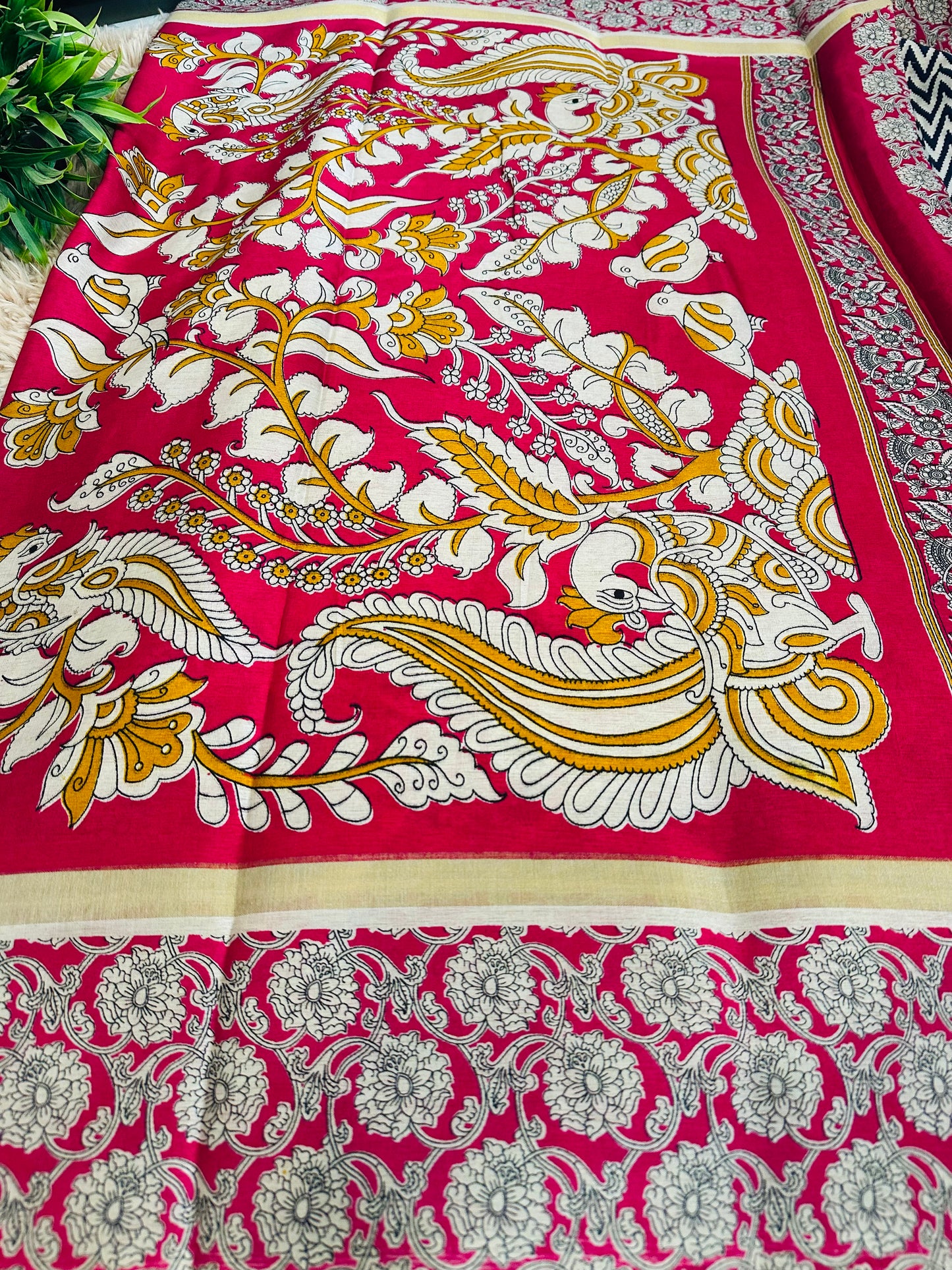 Navy Blue Chirala Saree
