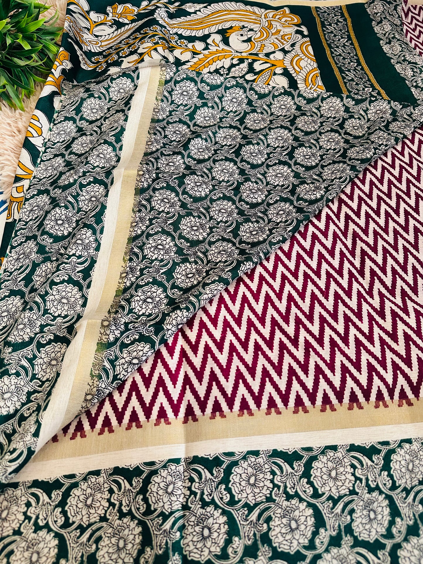 Wine Chirala Cotton Saree