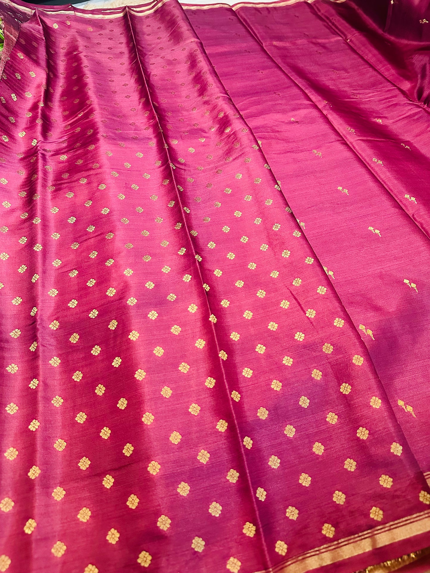 Mauve Gajji Silk Saree