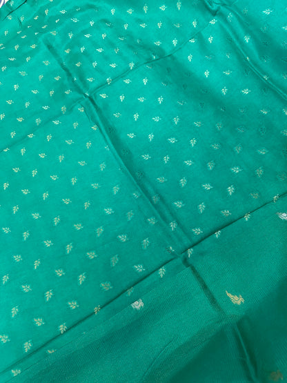 Rama Green Premium Muslin Silk Saree