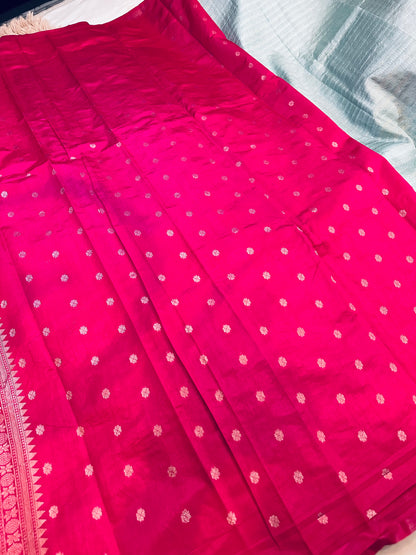 Pastel Blue Soft Silk Saree