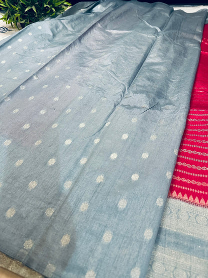 Rani Pink Soft Silk Saree