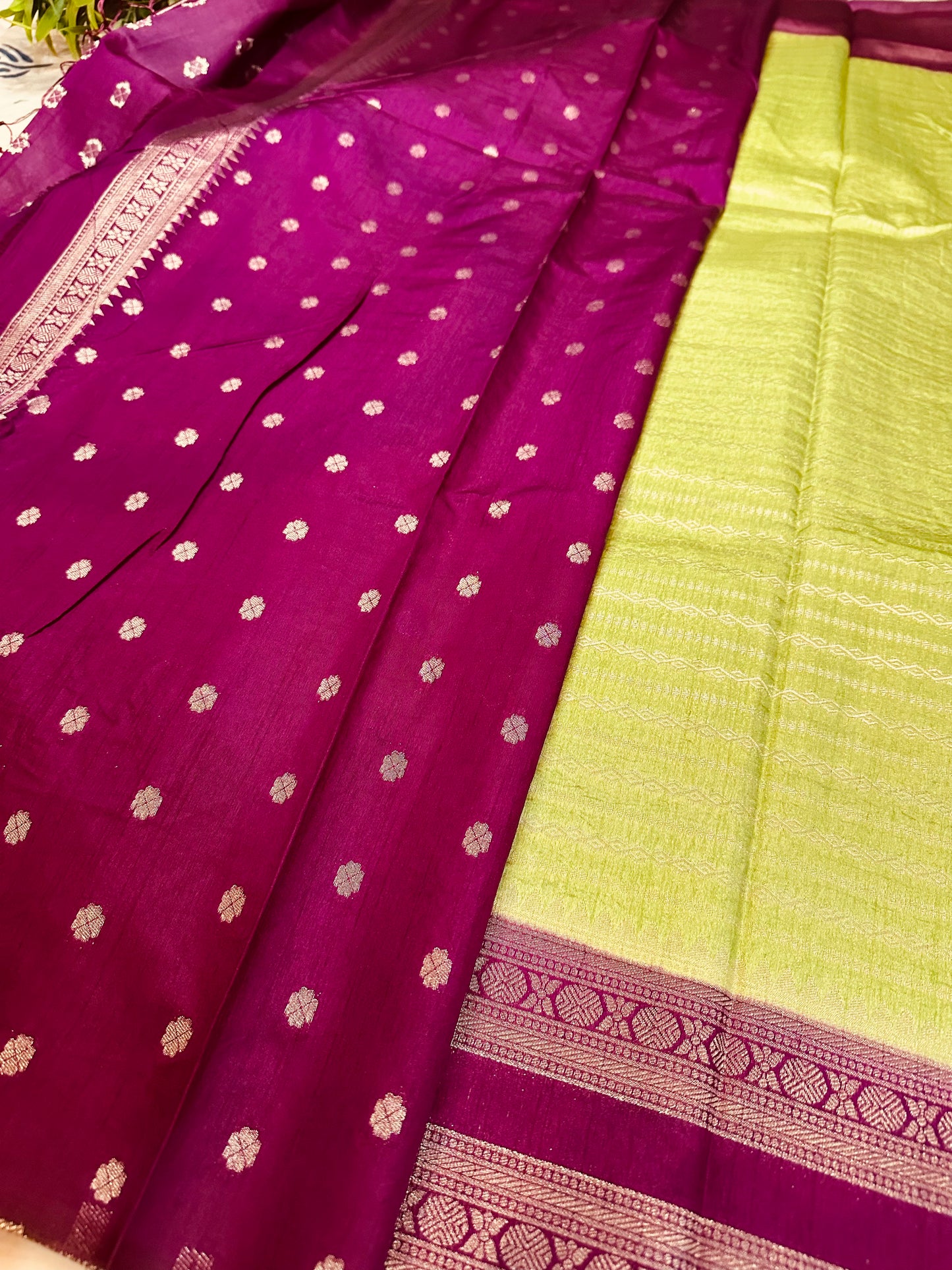 Pista Green Soft Silk Saree