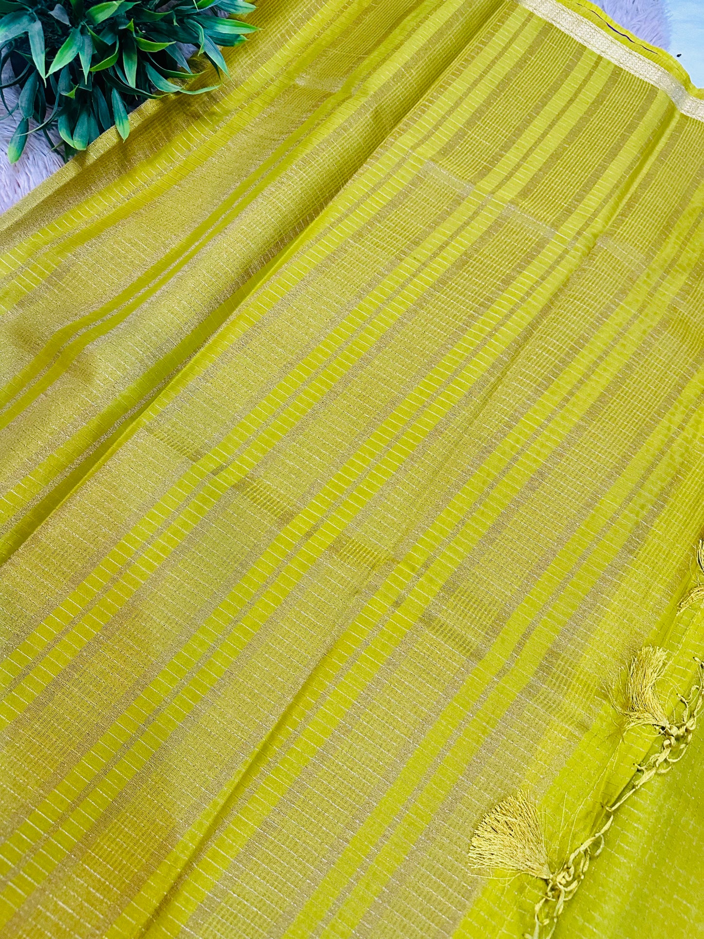 Purple Mysore Crepe Silk Saree