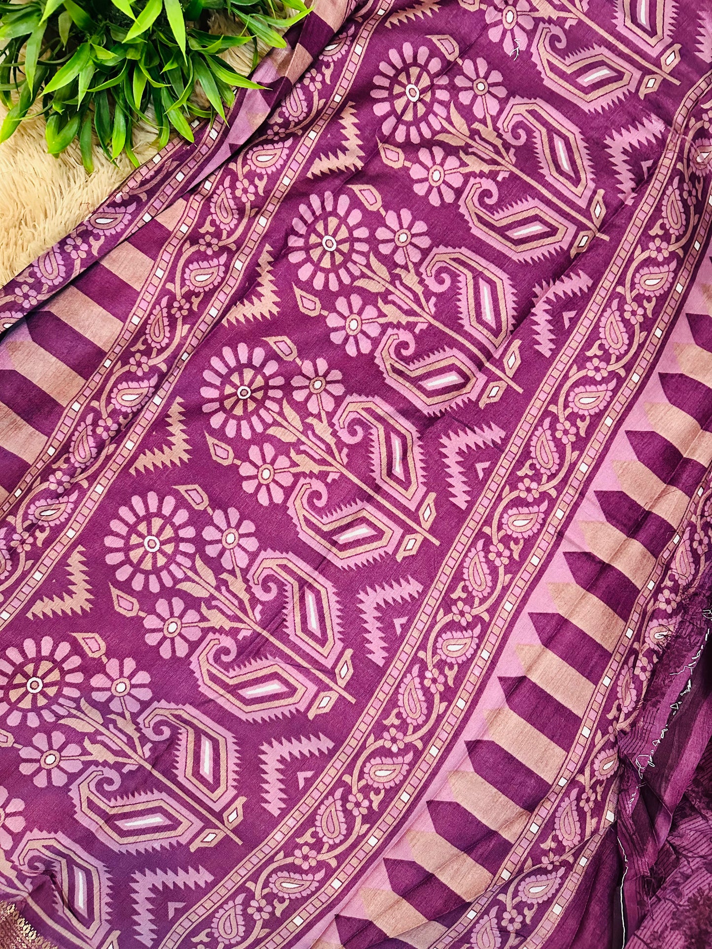 Magenta Purple Madurai Silk Saree
