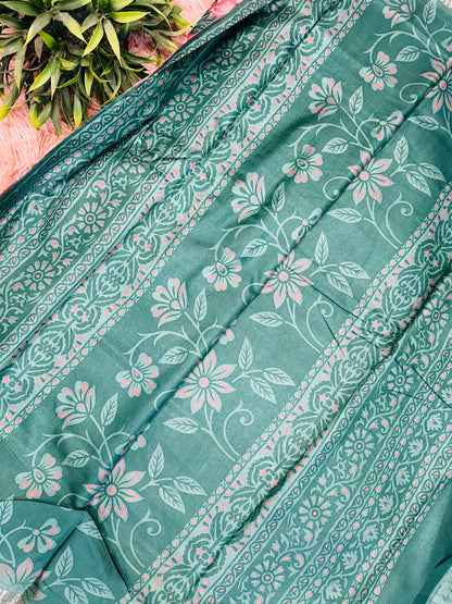 Powder Pink Madurai Silk Saree